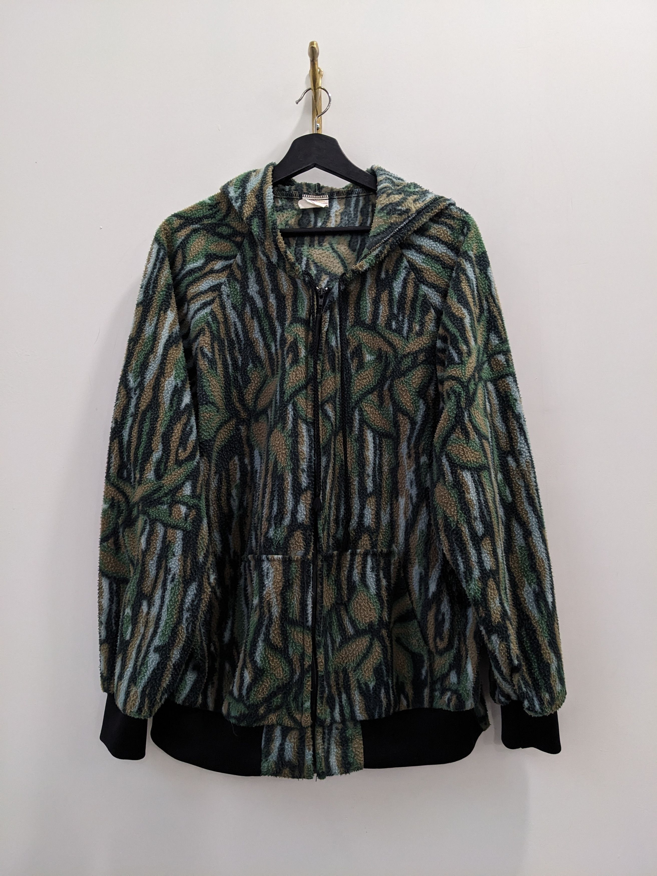 Vintage Vintage Fleece Camo Jacket Camouflage Hunting L Green Size US L / EU 52-54 / 3 - 1 Thumbnail