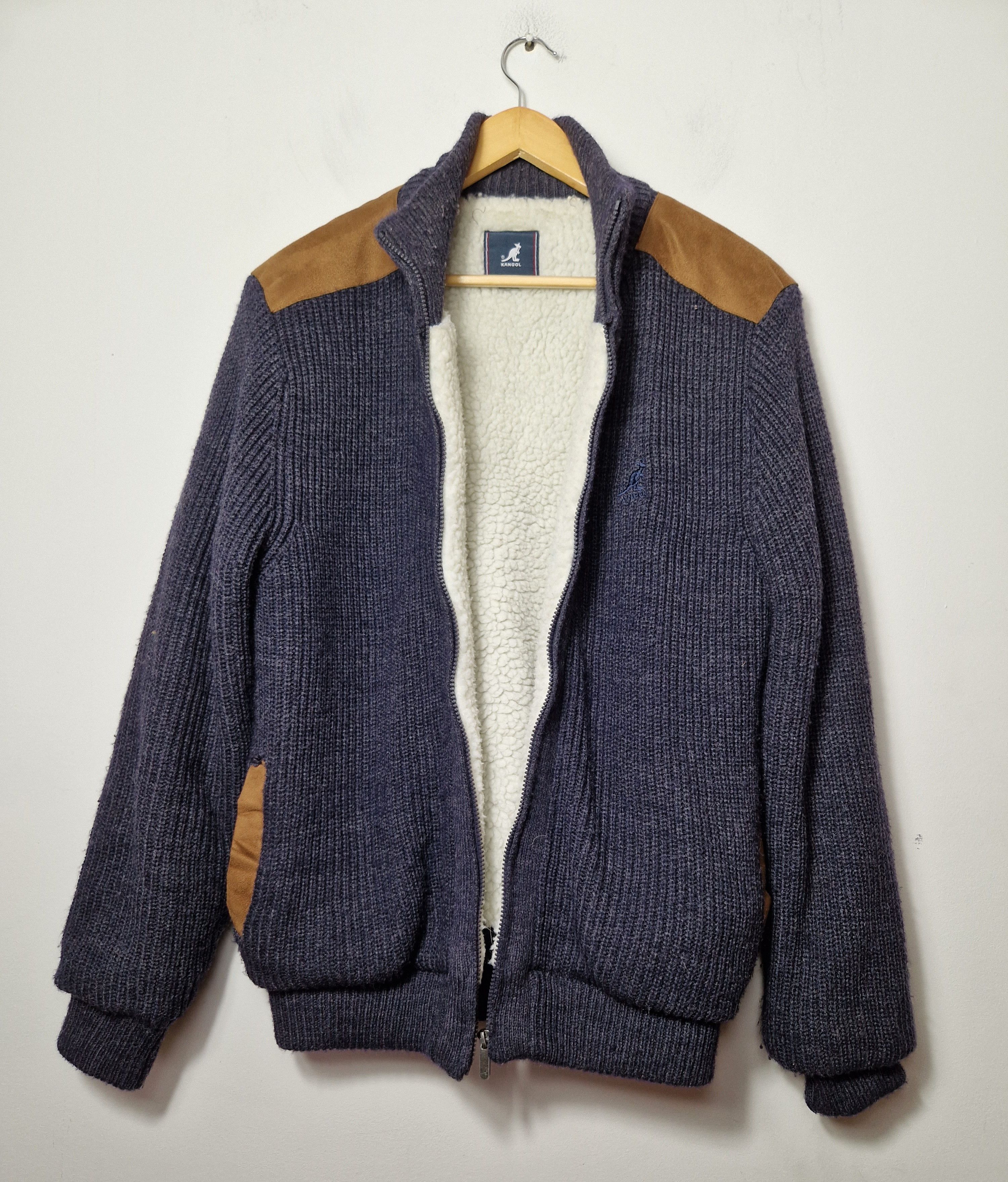 Kangol × Vintage Kangol sherpa fur y2k vintage sweatshirt Size US M / EU 48-50 / 2 - 2 Thumbnail