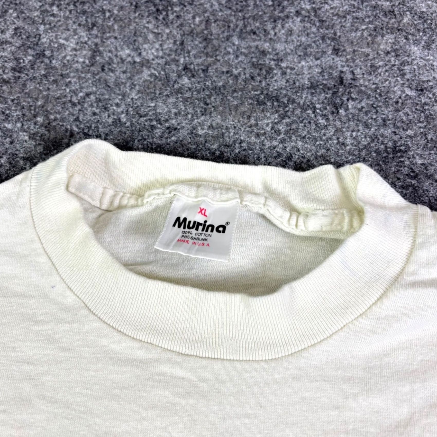 Vintage VINTAGE 1990s History Channel T Shirt Murina XL Cream White Men Short Sleeve Graphic Tee Grunge 90s Size US XL / EU 56 / 4 - 3 Thumbnail