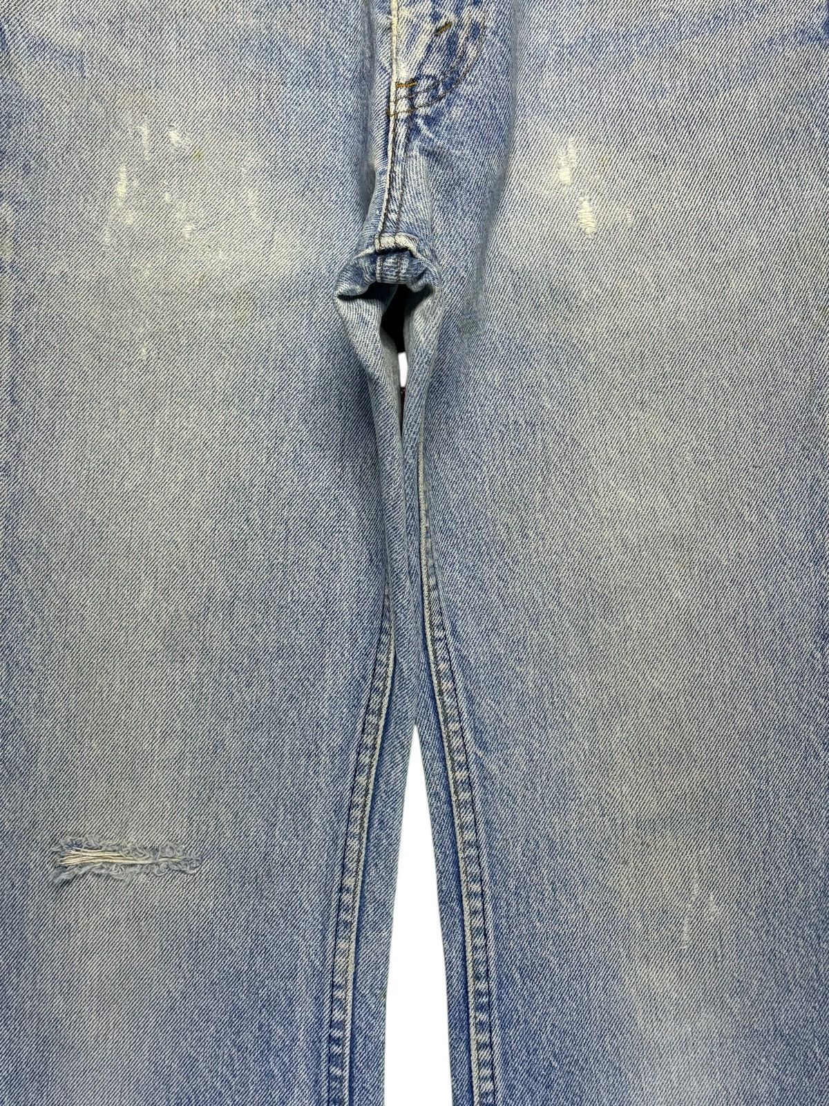 Levi's Vintage 70s Levis Orange Tab Distress Flared Jeans Button 4 Size US 28 / EU 44 - 6 Thumbnail
