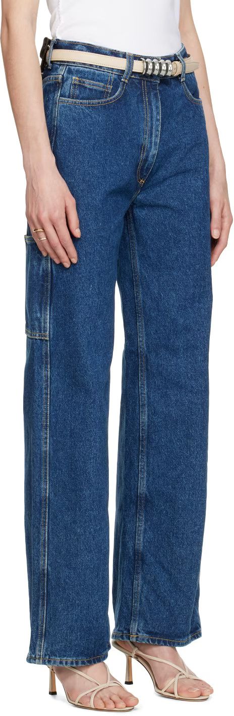 Saks Potts o1s22i1n0924 Salma Loose Jeans in Blue Size 30" / US 8 / IT 44 - 2 Thumbnail