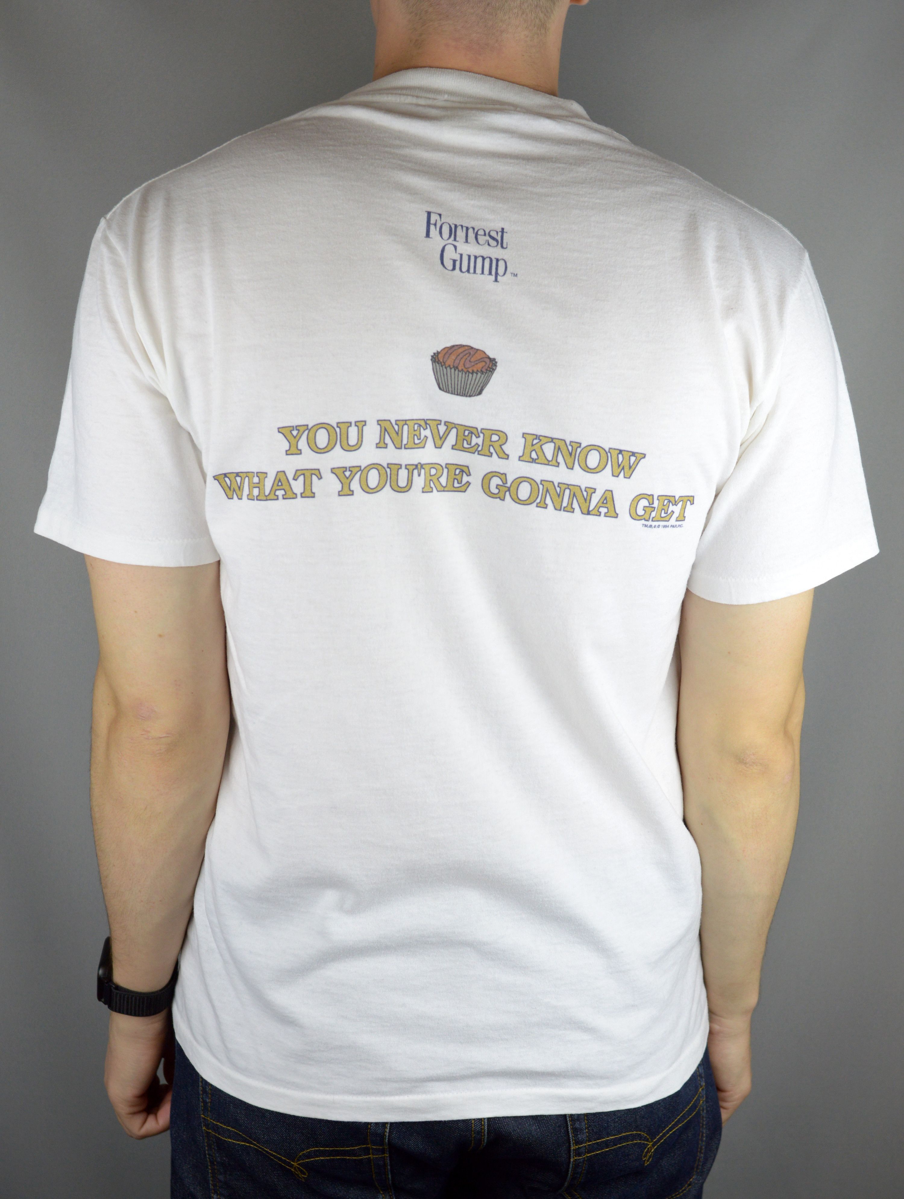 Vintage Vintage Forest Gump Life Is like A Box 1994 t shirt Size US M / EU 48-50 / 2 - 2 Thumbnail
