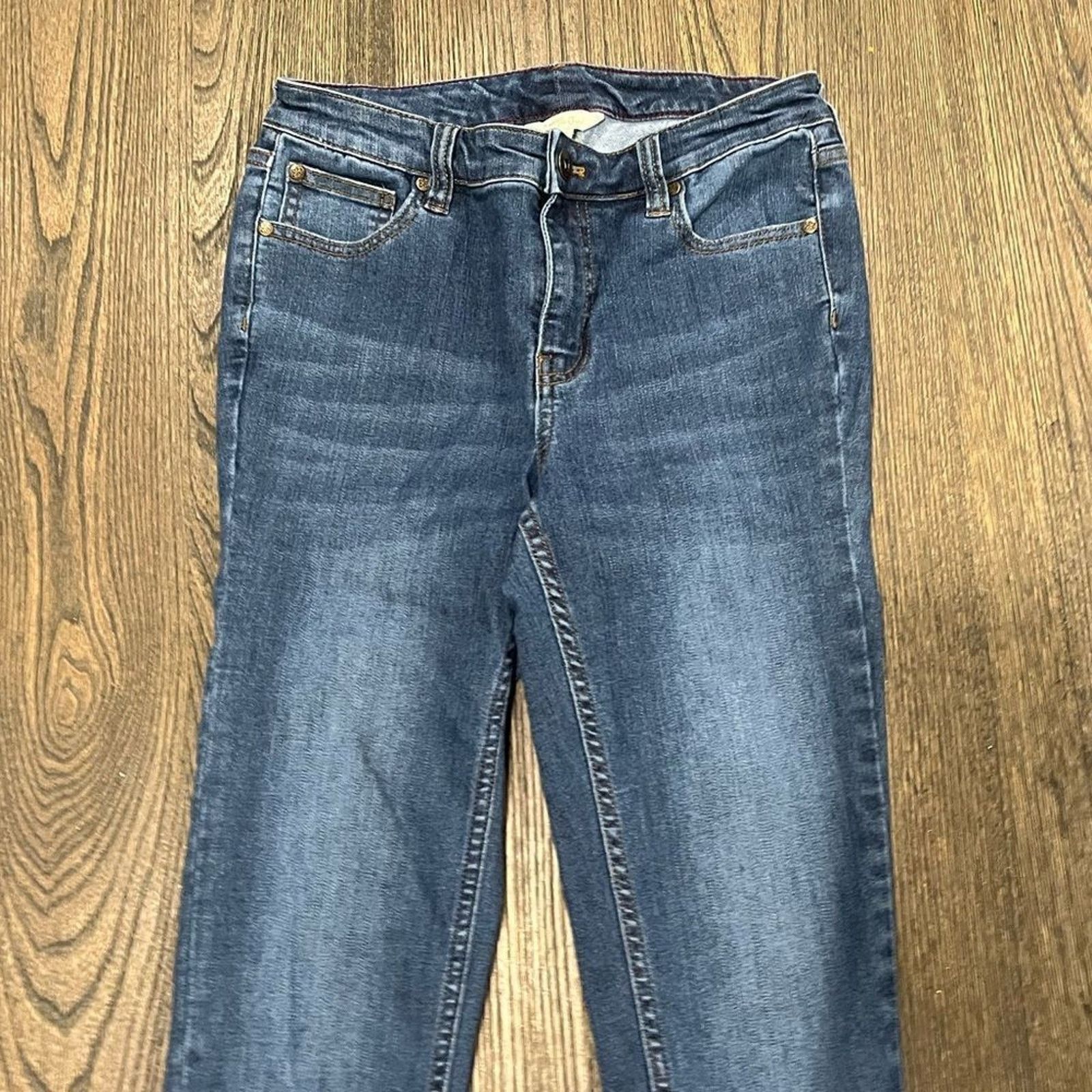 Vintage Matilda Jane Skinny Jeans Mid Rise Fading Whiskering Size 6 Size 28" / US 6 / IT 42 - 2 Thumbnail