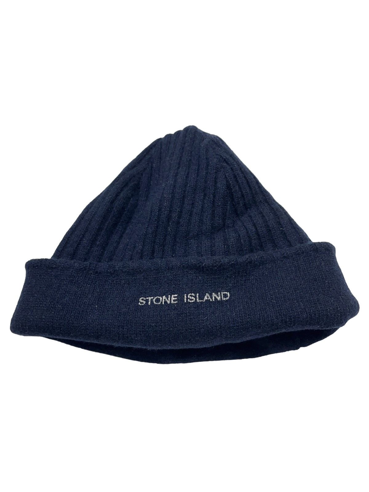 Stone Island Vintage Stone Island Reversible Ribbed Wool Beanie Hat Size ONE SIZE - 7 Thumbnail