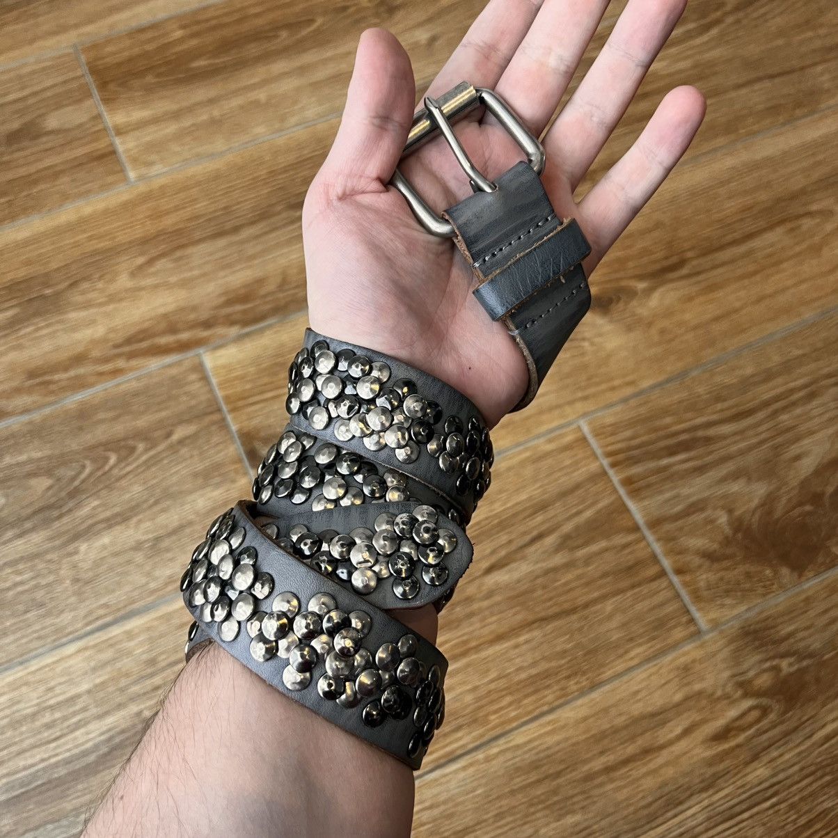 Freeman T. Porter Freeman T. Porter 90s Y2K Grunge Studded Belt Silver Size 30 - 1 Thumbnail