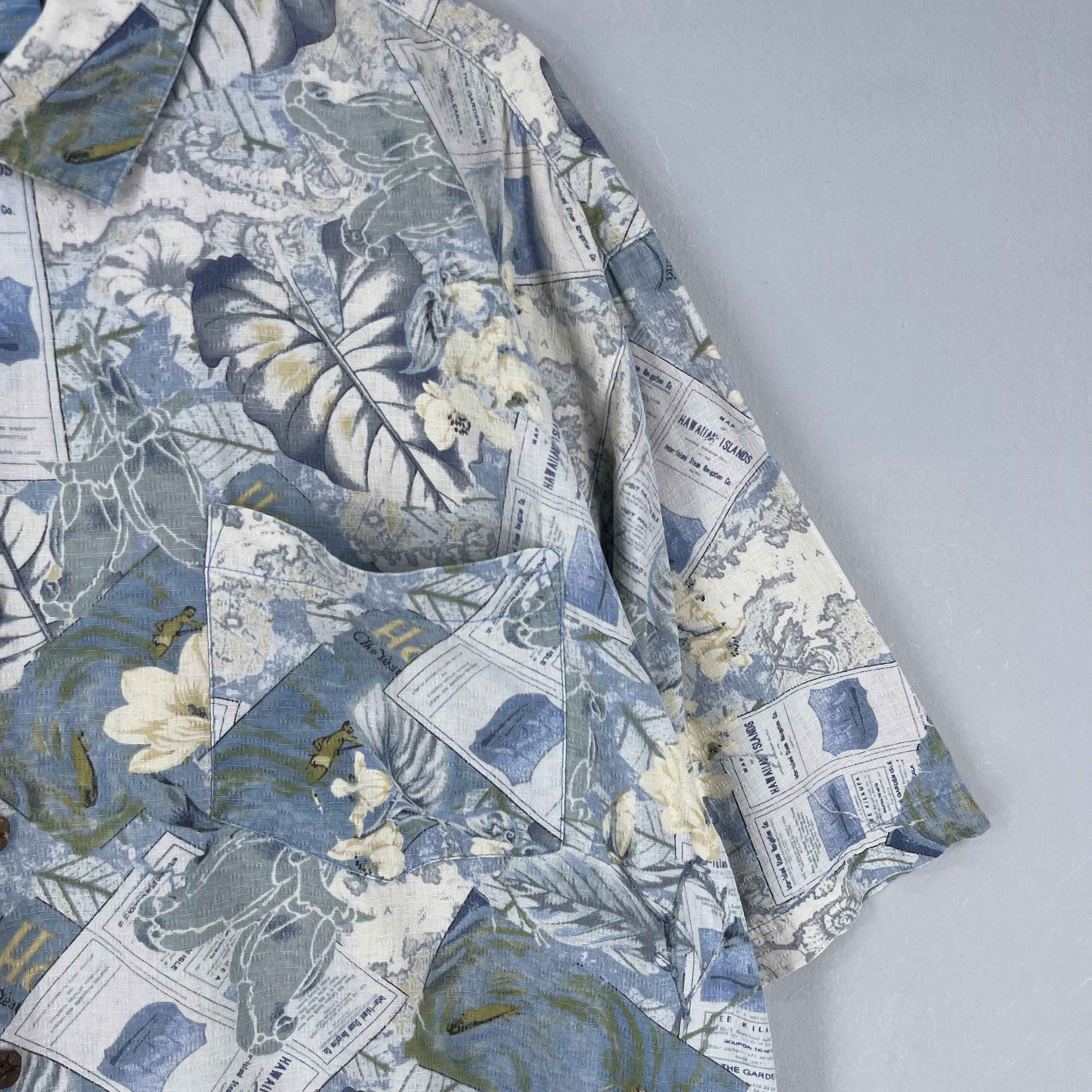 Vintage Vintage Hawaiian Aloha Floral Beach Surfing Motive Shirt Size US XL / EU 56 / 4 - 3 Thumbnail