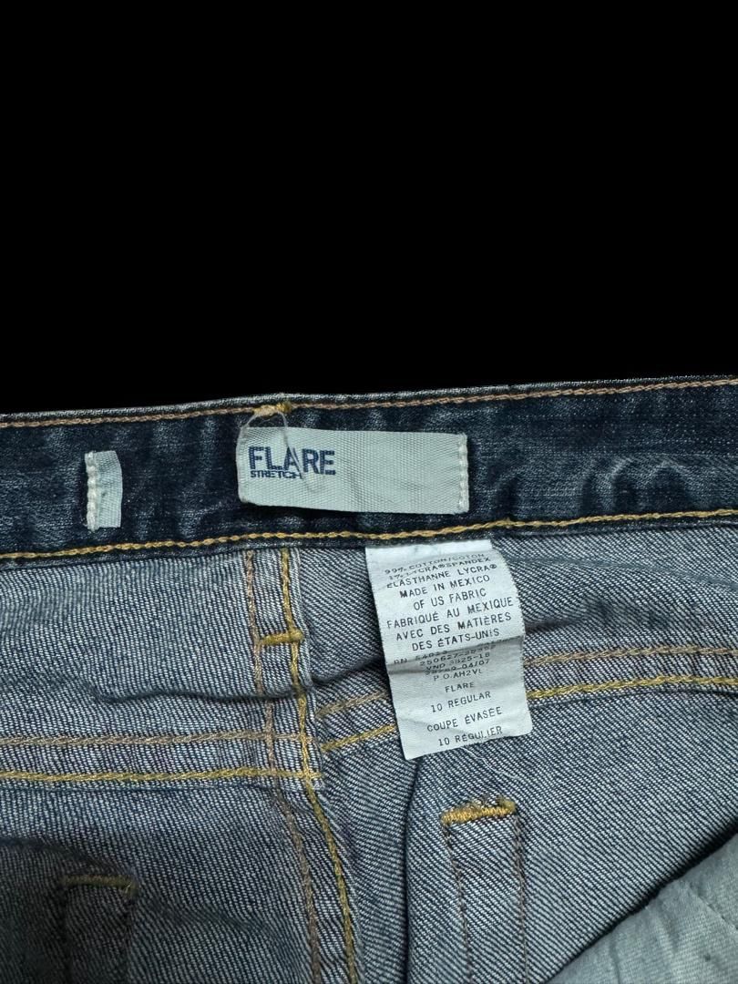 Vintage FLARED 90’S Style Gap Mudwash Distressed Flare Denim Jean Size US 30 / EU 46 - 10 Thumbnail