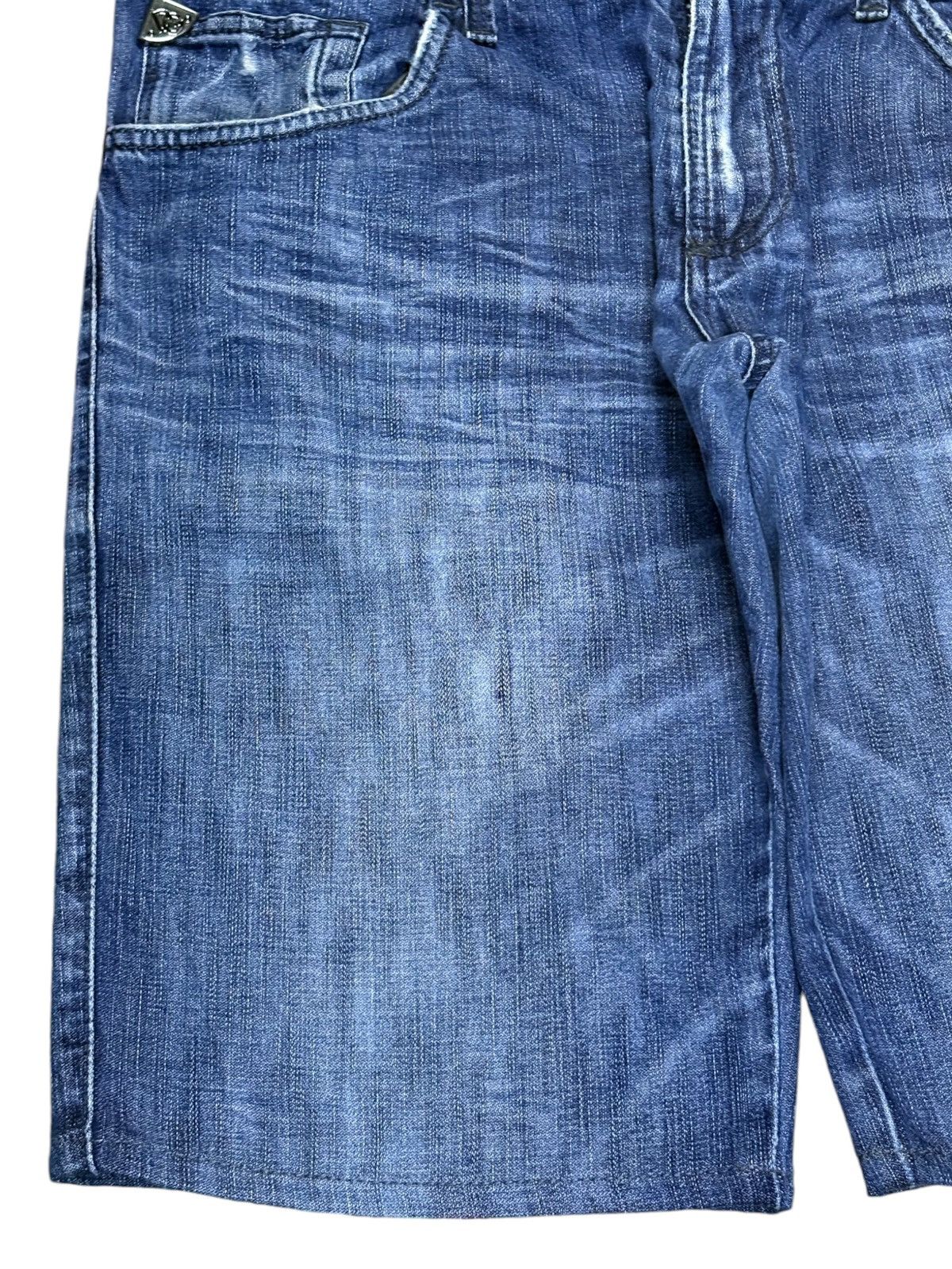 Dolce & Gabbana Vintage Italy Dolce Gabbana Blue Wash Distressed Jean Shorts Size US 34 / EU 50 - 8 Thumbnail