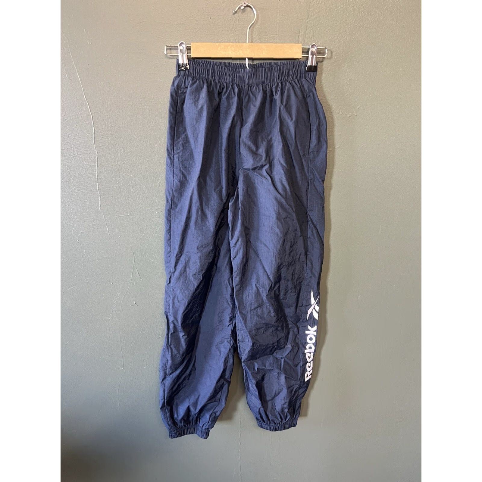 Reebok VINTAGE Reebok Womens Swishy Track Jogger Sweatpants Pants Blue L Sweatpants Womens L Blue Swishy Track Jogger Vintage Reebok Size 36" / US 14 / IT 50 - 2 Thumbnail