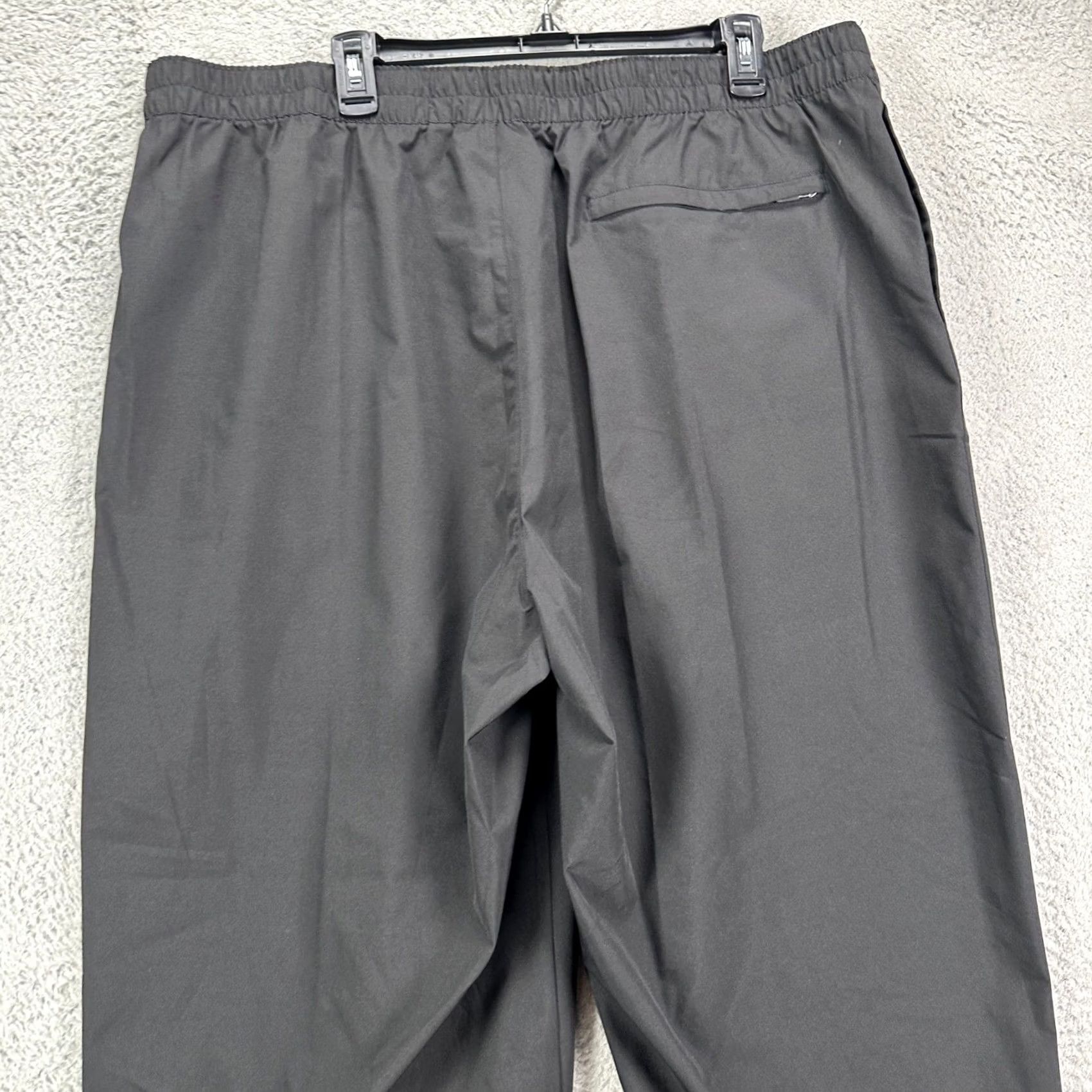 Vintage Walter Hagen Men Pull On Rain Pants 2XL Black Rain Resistant Golf Outdoor Pocket Size US 39 - 3 Thumbnail