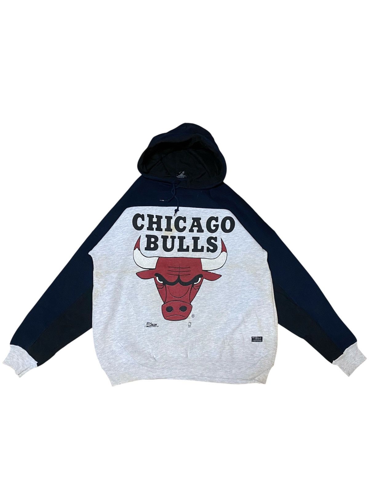 Salem Sportswear Vintage 90s Chicago Bull Spellout Big Logo Hoodie Sweater Size US M / EU 48-50 / 2 - 1 Thumbnail