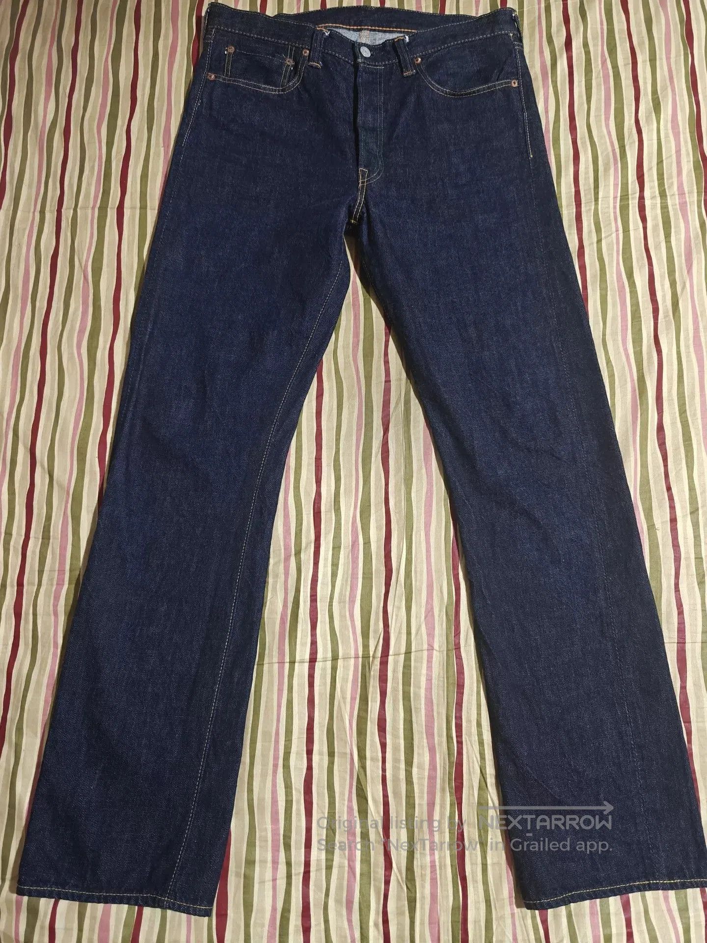 Full Count & Co. FULL COUNT 1108 Slim Straight Raw Jeans. Size US 35 - 2 Thumbnail