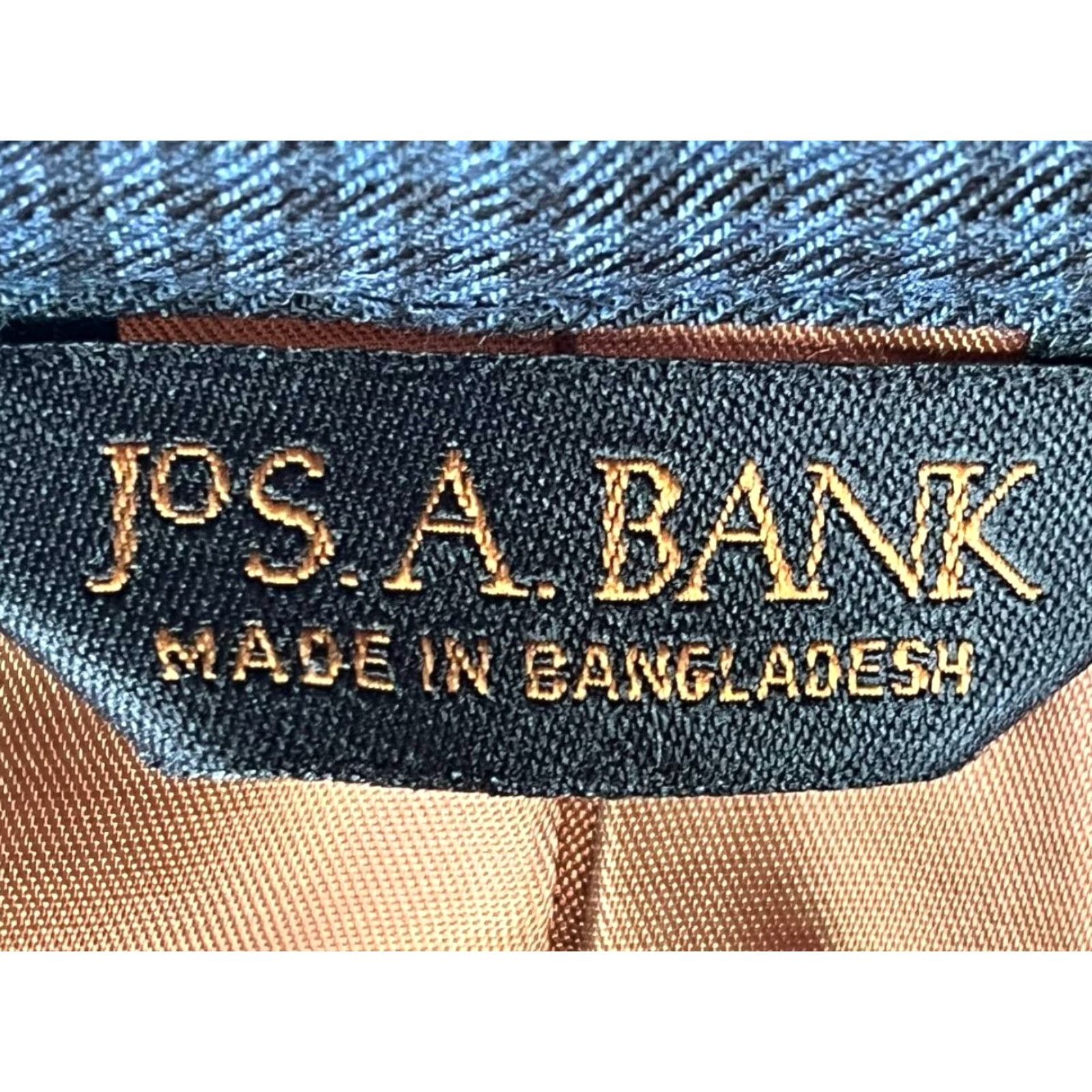 Jos. A. Bank VINTAGE Jos. A. Bank Blazer Wool Jacket Sport Coat 42R Blue Pinplaid Slim Fit Size 42R - 7 Thumbnail