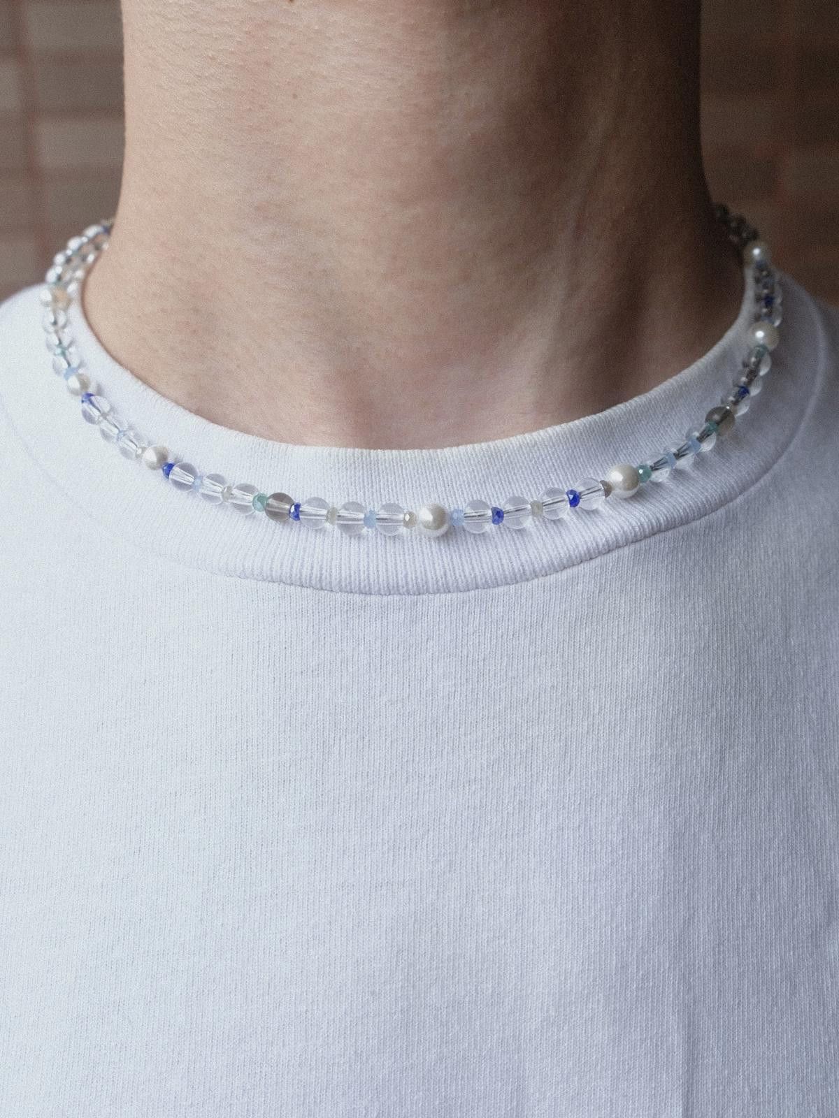 Handmade Handmade Fresh Water Style Glass Beads Necklace 16.1in Size ONE SIZE - 1 Thumbnail