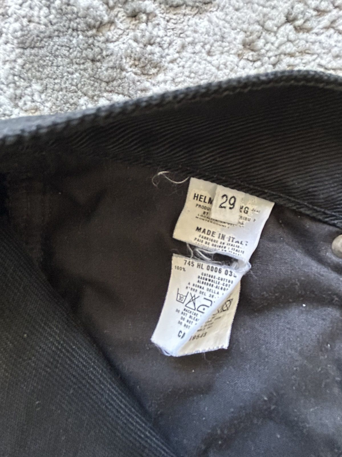 Helmut Lang Helmut lang 1998 waxed bootcut denim Size US 29 - 5 Thumbnail