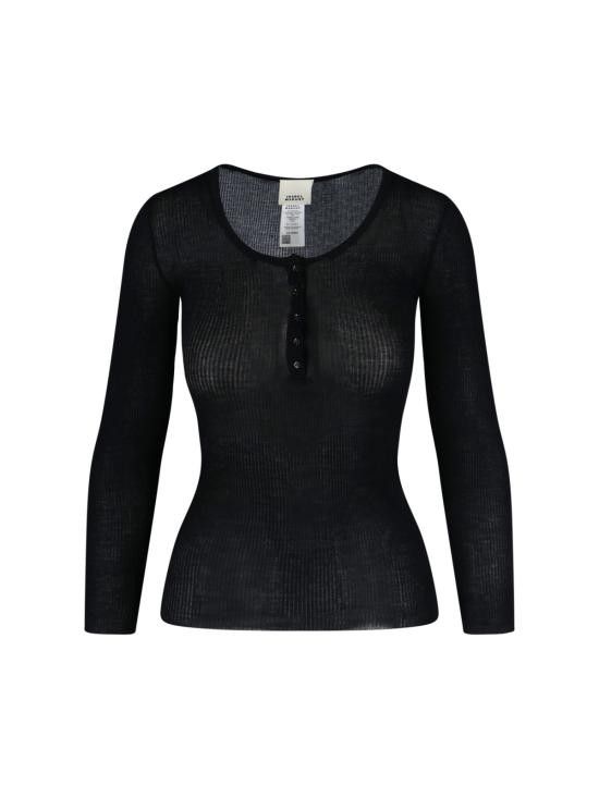 Isabel Marant ISABEL MARANT Women Tops T0020FB C1N03I 01BK Black Size L / US 10 / IT 46 - 1 Thumbnail
