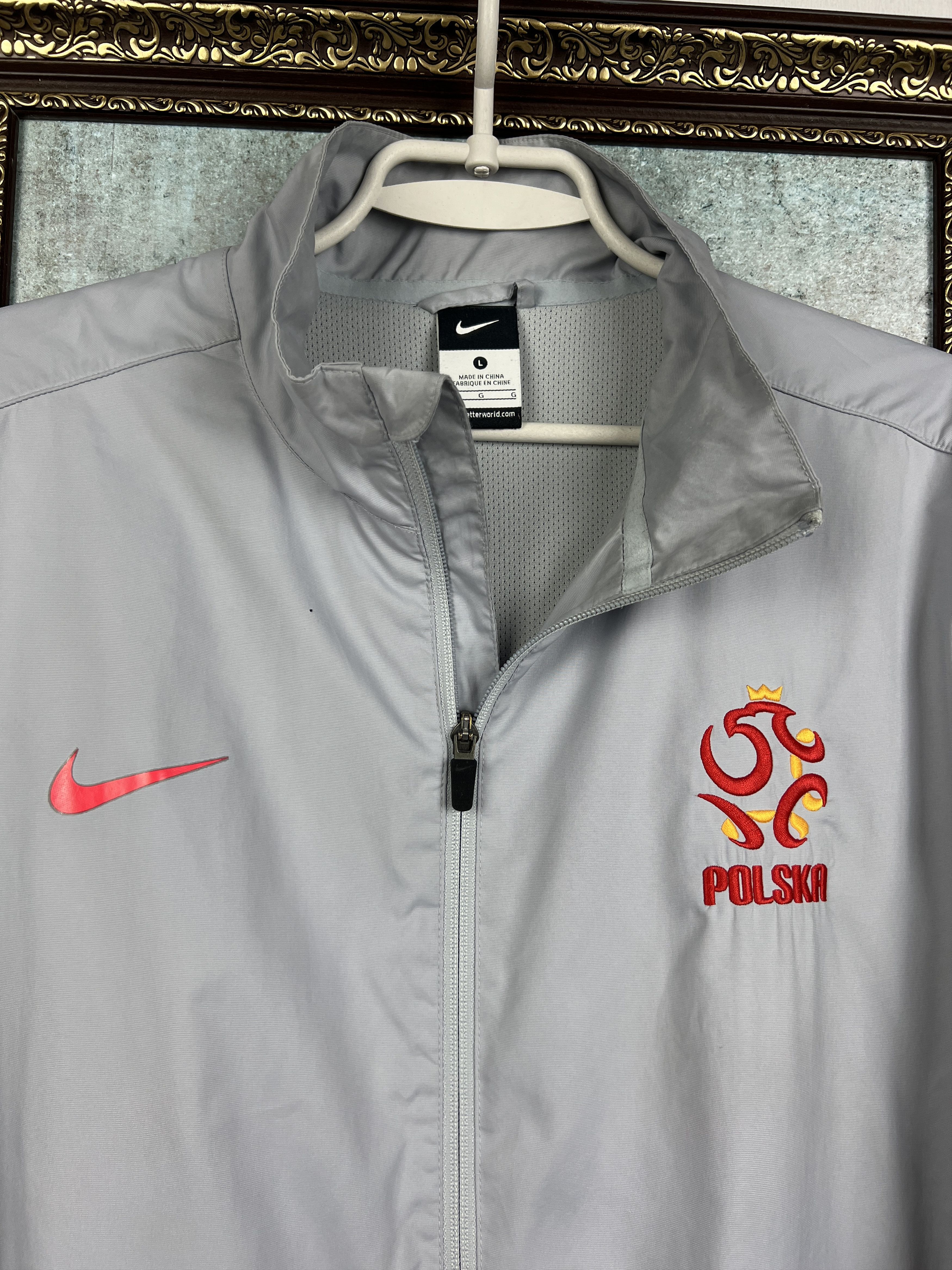 Nike Vintage Poland Football Jacket Soccer Track Top Zip Rare Size US L / EU 52-54 / 3 - 3 Thumbnail