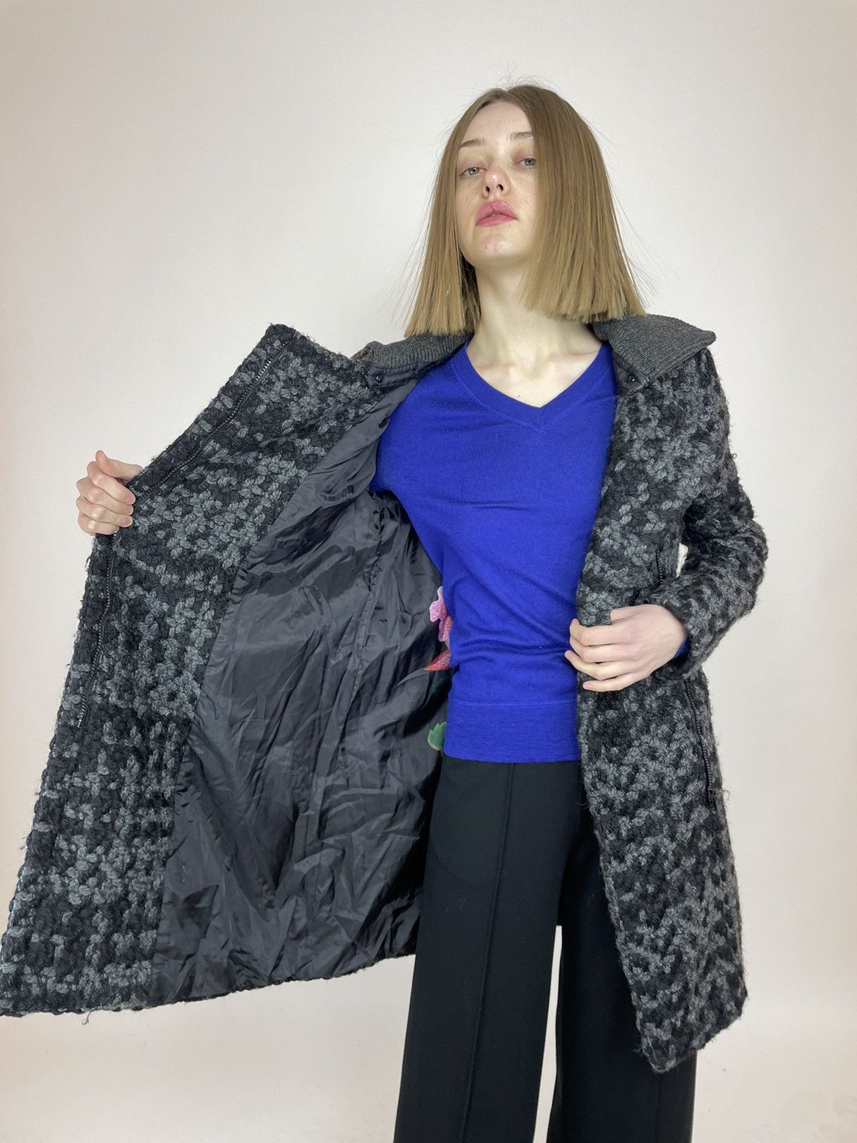 Desigual Desigual Tweed Wool coat Women’s size 38 Size XS / US 0-2 / IT 36-38 - 9 Thumbnail