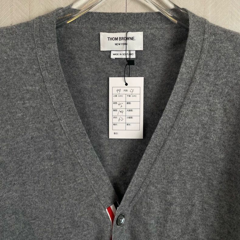 Thom Browne Thom Browne Cashmere cardigan Size US XL / EU 56 / 4 - 2 Thumbnail