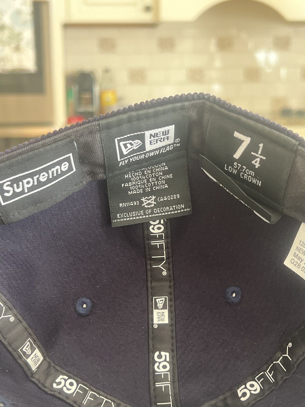 New Era × Supreme Supreme Corduroy Box Logo Hat Size ONE SIZE - 3 Thumbnail