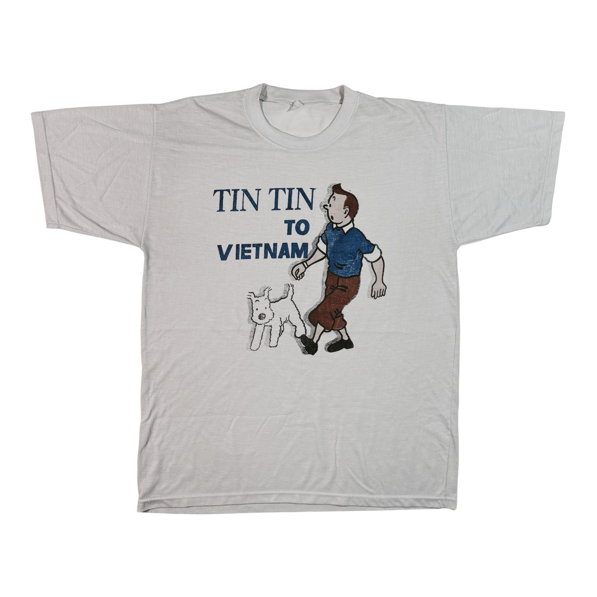 Vintage Vintage Tintin in Vietnam T-shirt Cartoon Comics Character Size US M / EU 48-50 / 2 - 1 Thumbnail