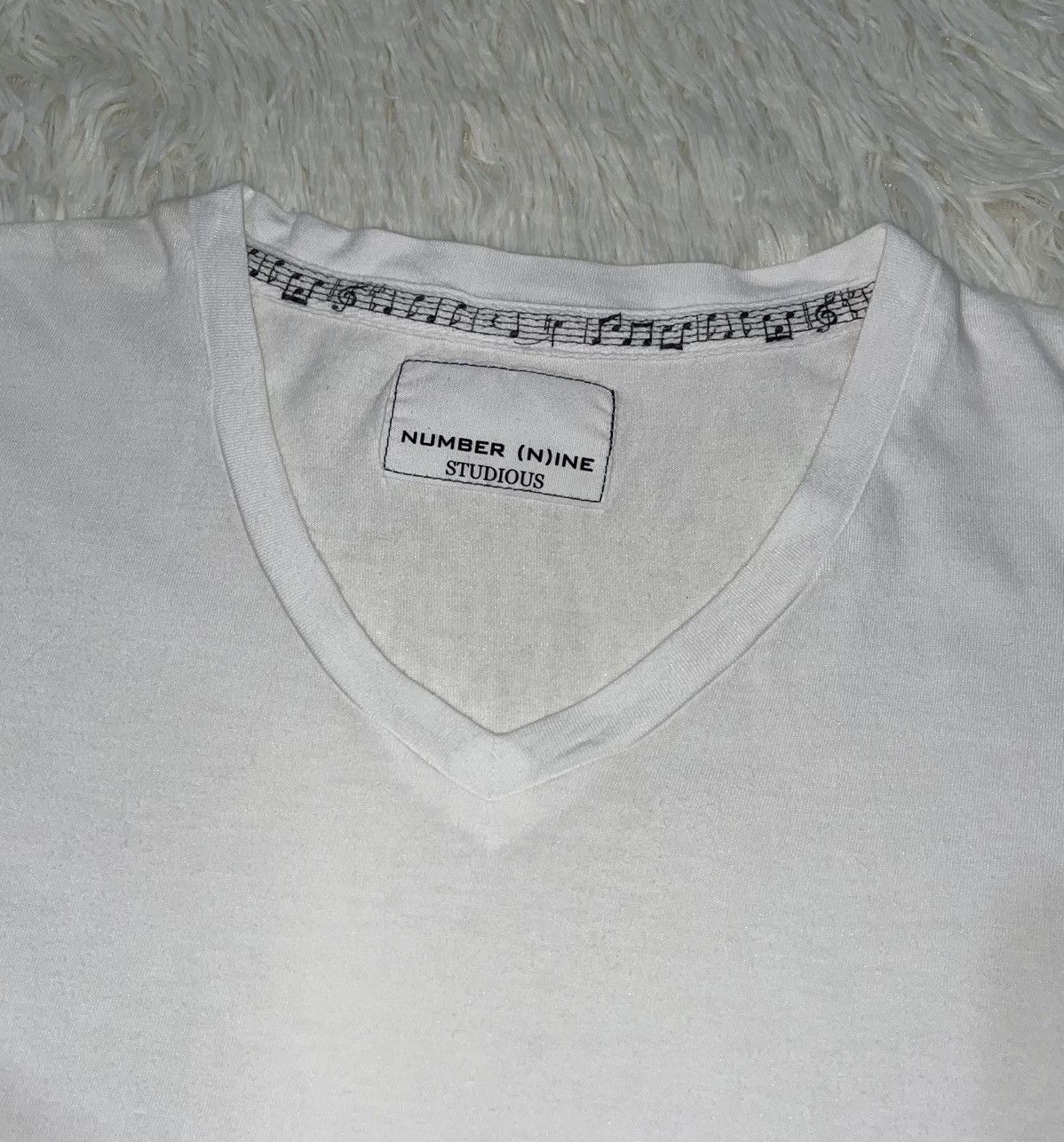 Number (N)ine Number (N)ine Studios White Plain Tshirt Size US M / EU 48-50 / 2 - 2 Thumbnail