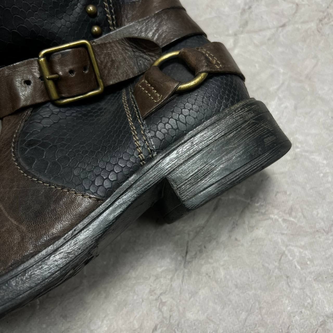 Japanese Brand Vintage AS.98 AirStep Style Acnle Leaher Biker Italian Boots Size US 8 / EU 41 - 8 Thumbnail