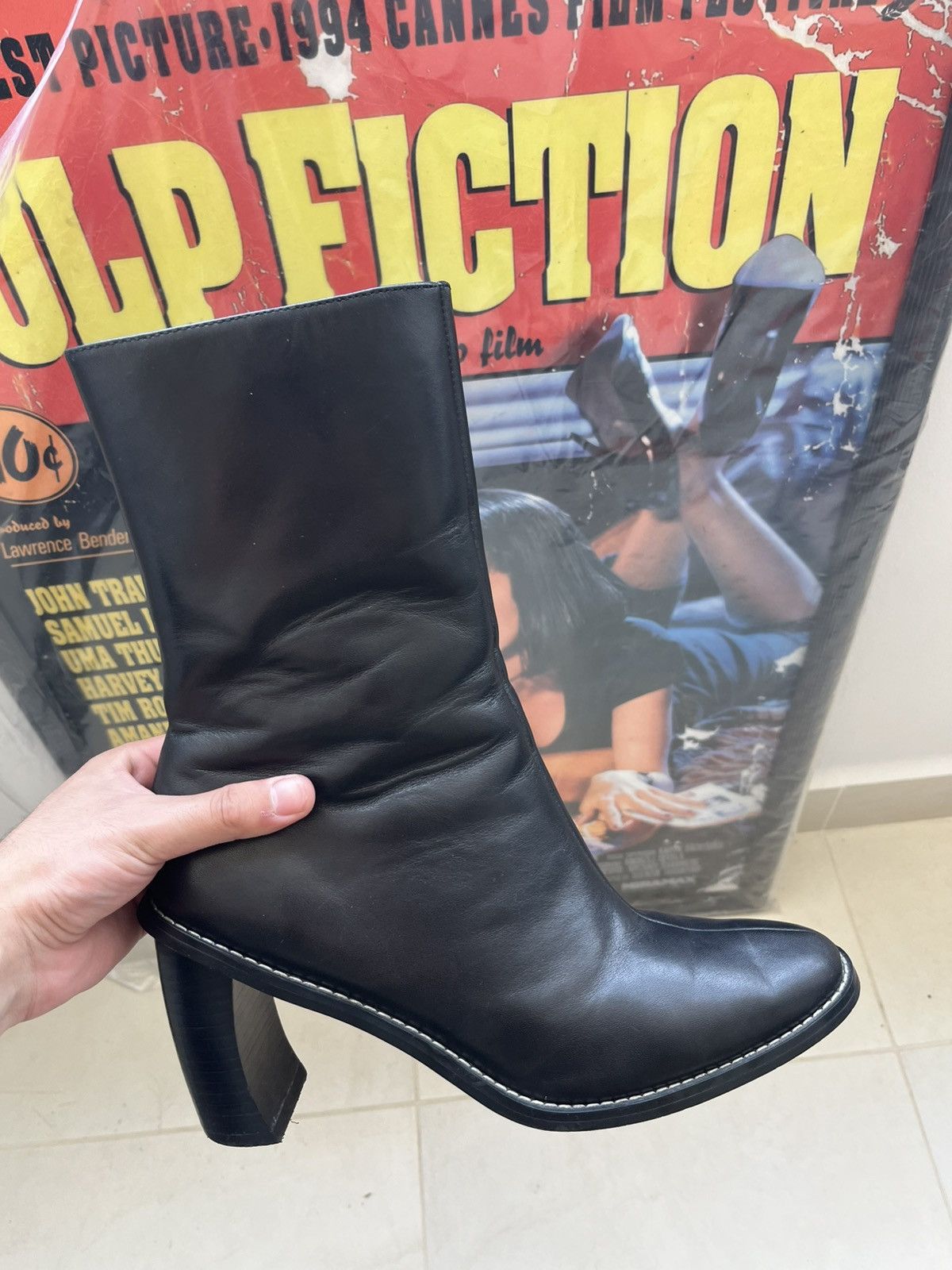 Vintage Vintage High Heel Leather Boots Size US 9.5 / IT 39.5 - 1 Thumbnail