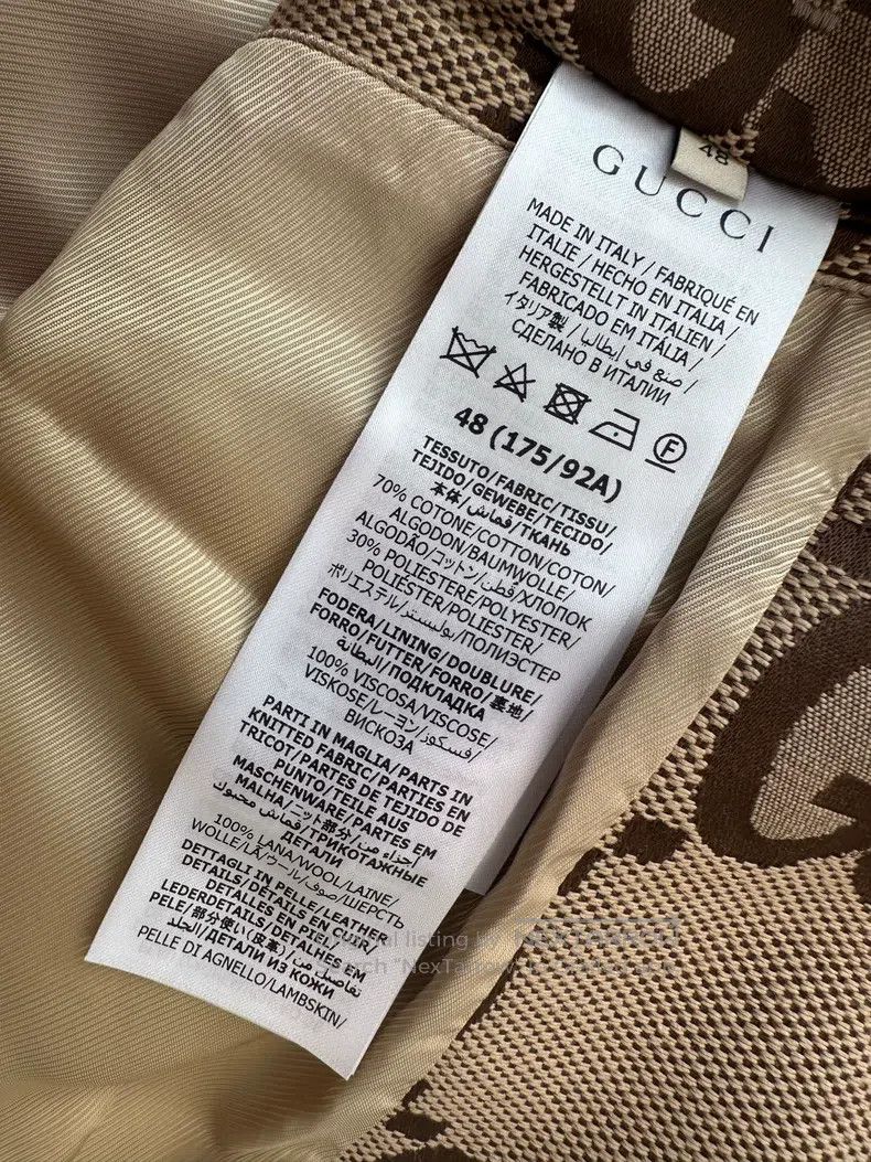 Gucci Gucci Full-print double G old flower leather zipper jacket Size US M / EU 48-50 / 2 - 7 Thumbnail