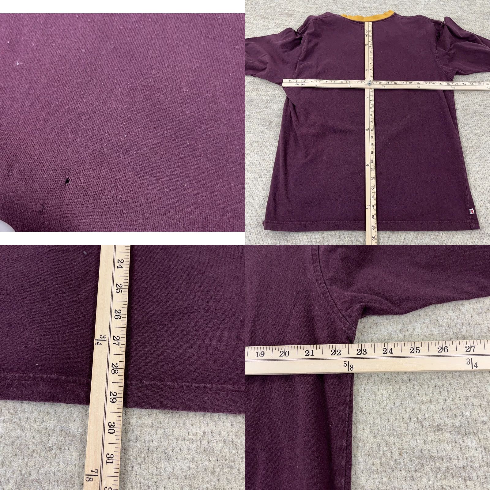 Vintage VINTAGE Mecca Graphic T-Shirt Men XL Purple Long Sleeve Hip Hop Grunge Retro Size US XL / EU 56 / 4 - 8 Thumbnail