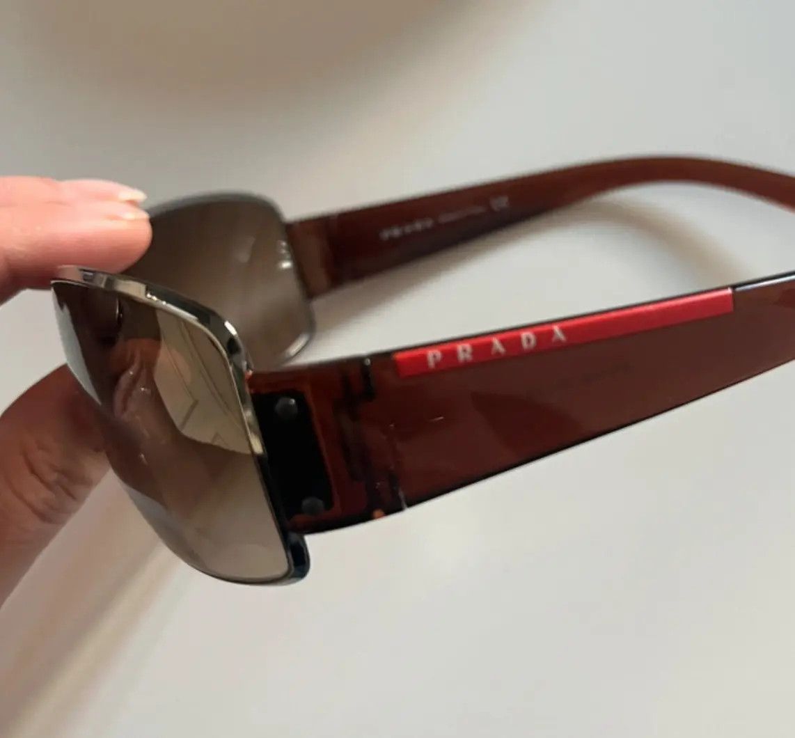 Prada × Vintage PRADA Sunglasses Star Mask Flame Sport Metal RI844 Size ONE SIZE - 1 Thumbnail