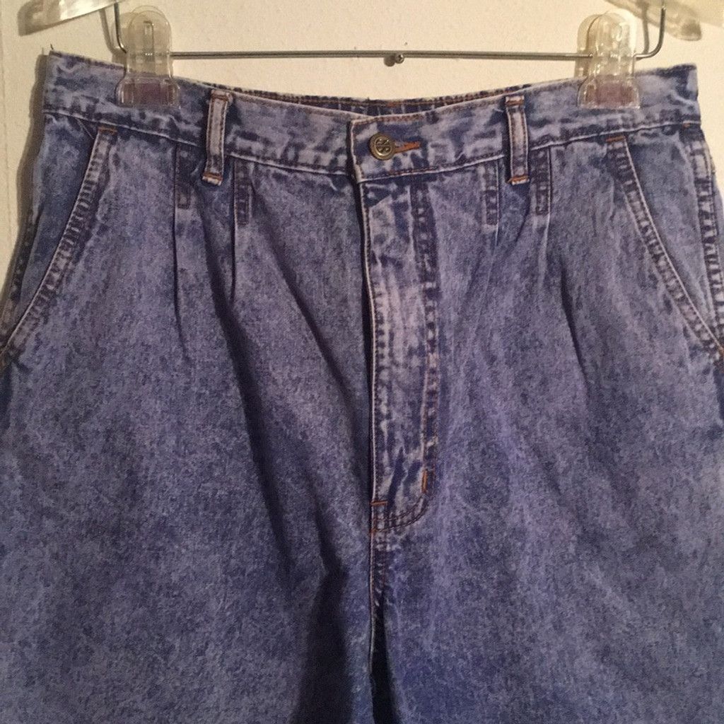 Bill Blass Vintage Bill Blass High Rise Stone Washed Jeans: Size 14P Size 36" / US 14 / IT 50 - 5 Thumbnail