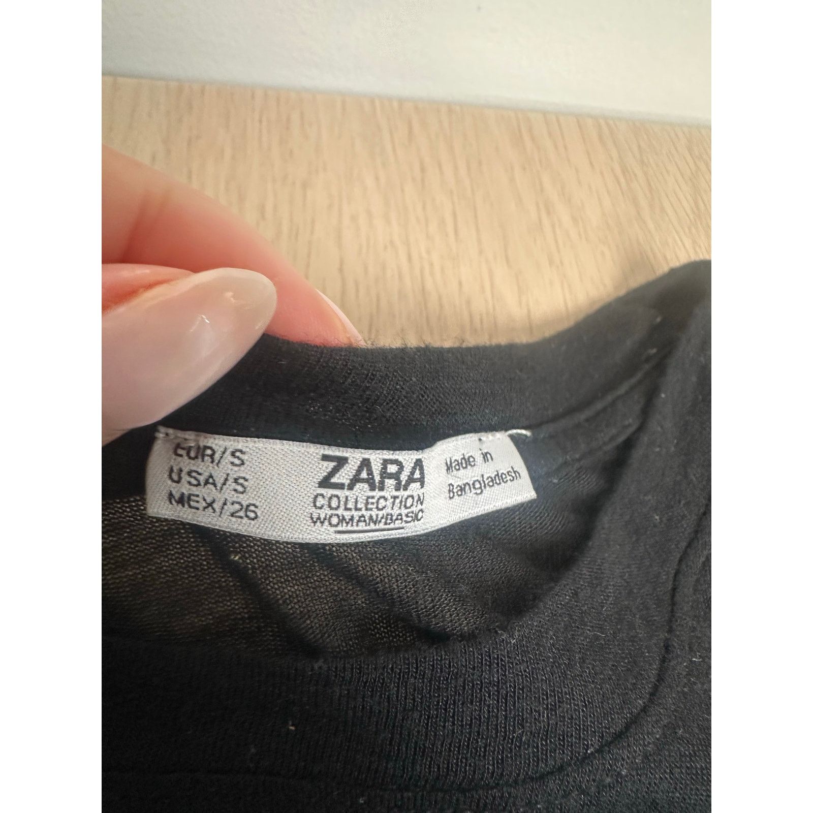 Zara Zara Collection Black Shirt - Size S - MINT Size S / US 4 / IT 40 - 4 Thumbnail