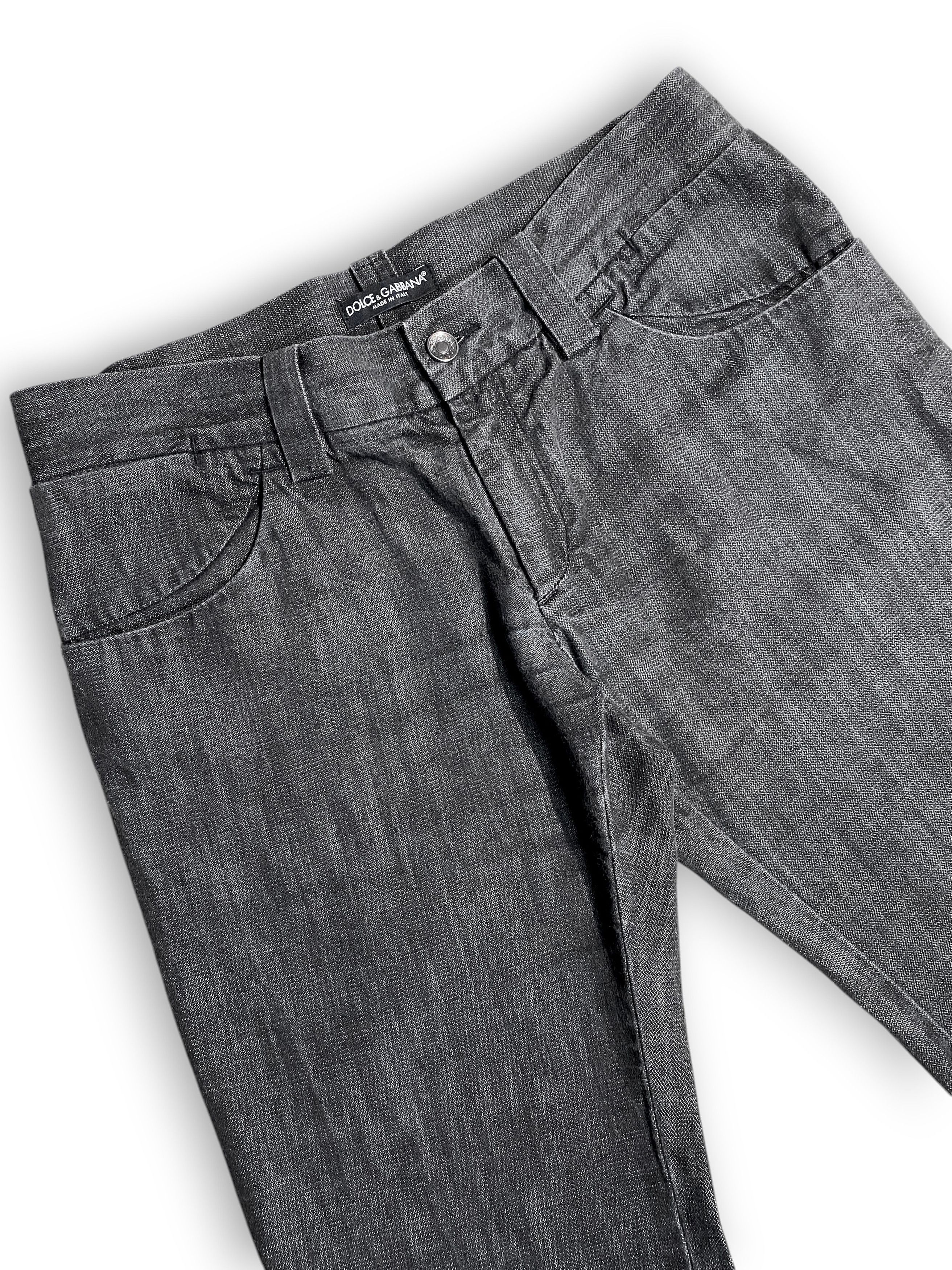 Dolce & Gabbana Dolce & Gabbana DG Logo Denim Washed Classic Straight Jeans Size US 32 / EU 48 - 4 Thumbnail