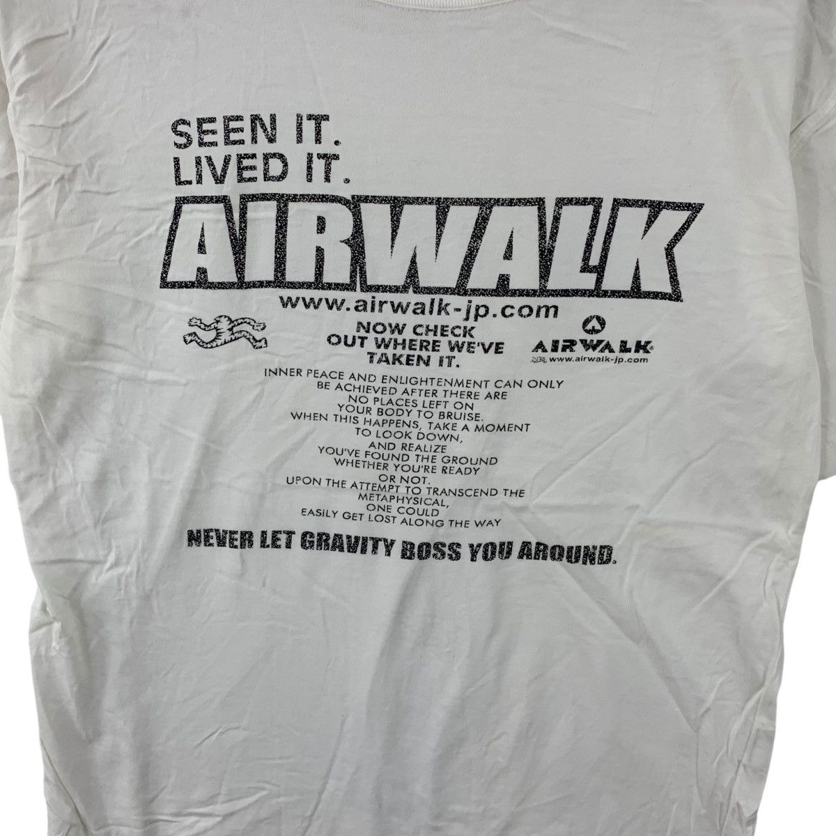 Airwalk AIRWALK JAPAN STORE Seen It Lived It Poem Skate Tee Shirt Size M / US 6-8 / IT 42-44 - 3 Thumbnail