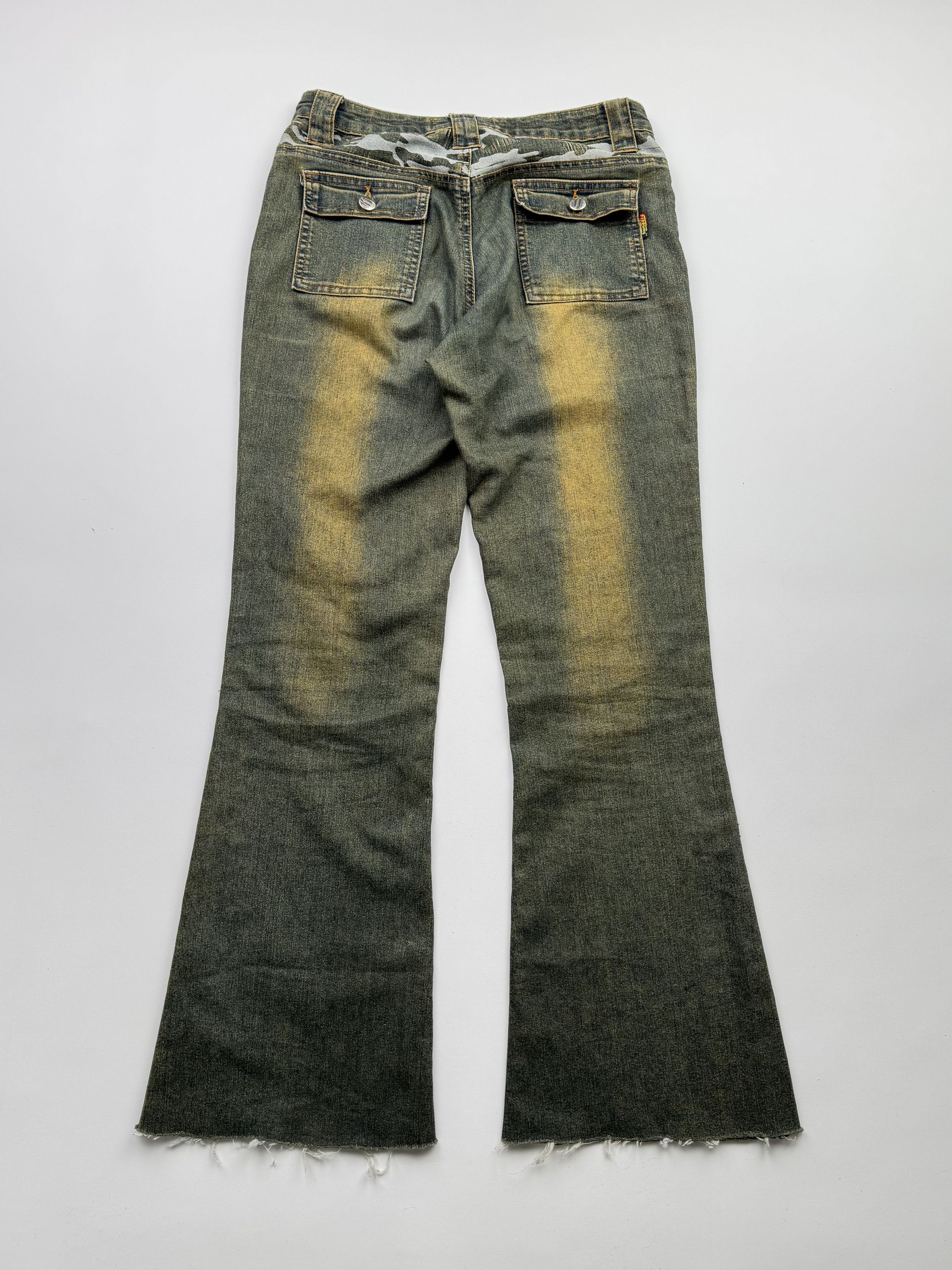Japanese Brand Vintage Faded Flare Jeans B218(V119)E2 Size 28" / US 6 / IT 42 - 5 Thumbnail