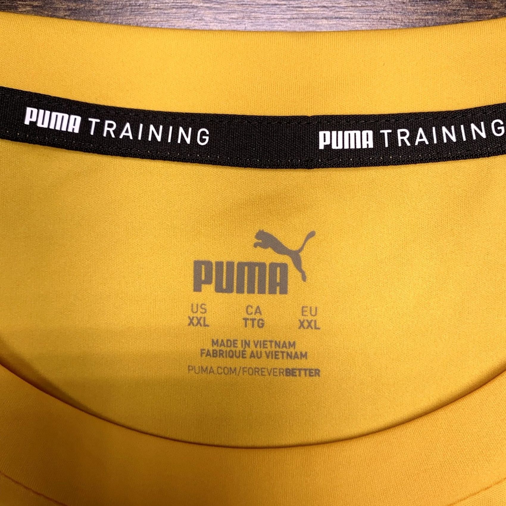 Puma Puma Reactive Tech Tee Shirt Mens XXL Yellow Dry Cell Training New Jersey? Size US XXL / EU 58 / 5 - 4 Thumbnail
