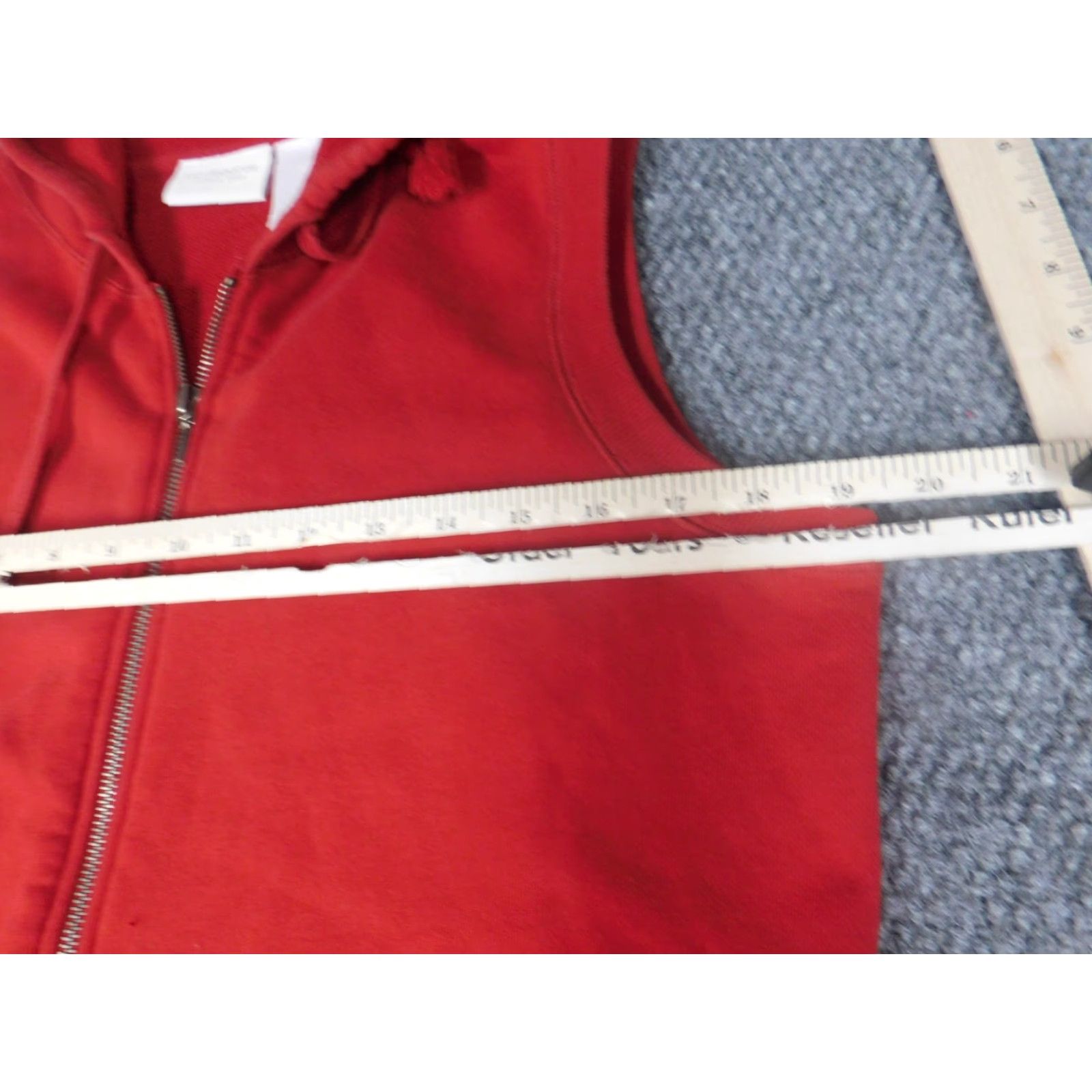 Liz Claiborne Liz Claiborne Womens Sweater Full Zip Raglan Sleeve Red S Knit Cotton Logo Classic Lightweight Shirt Womens Size S / US 4 / IT 40 - 5 Thumbnail