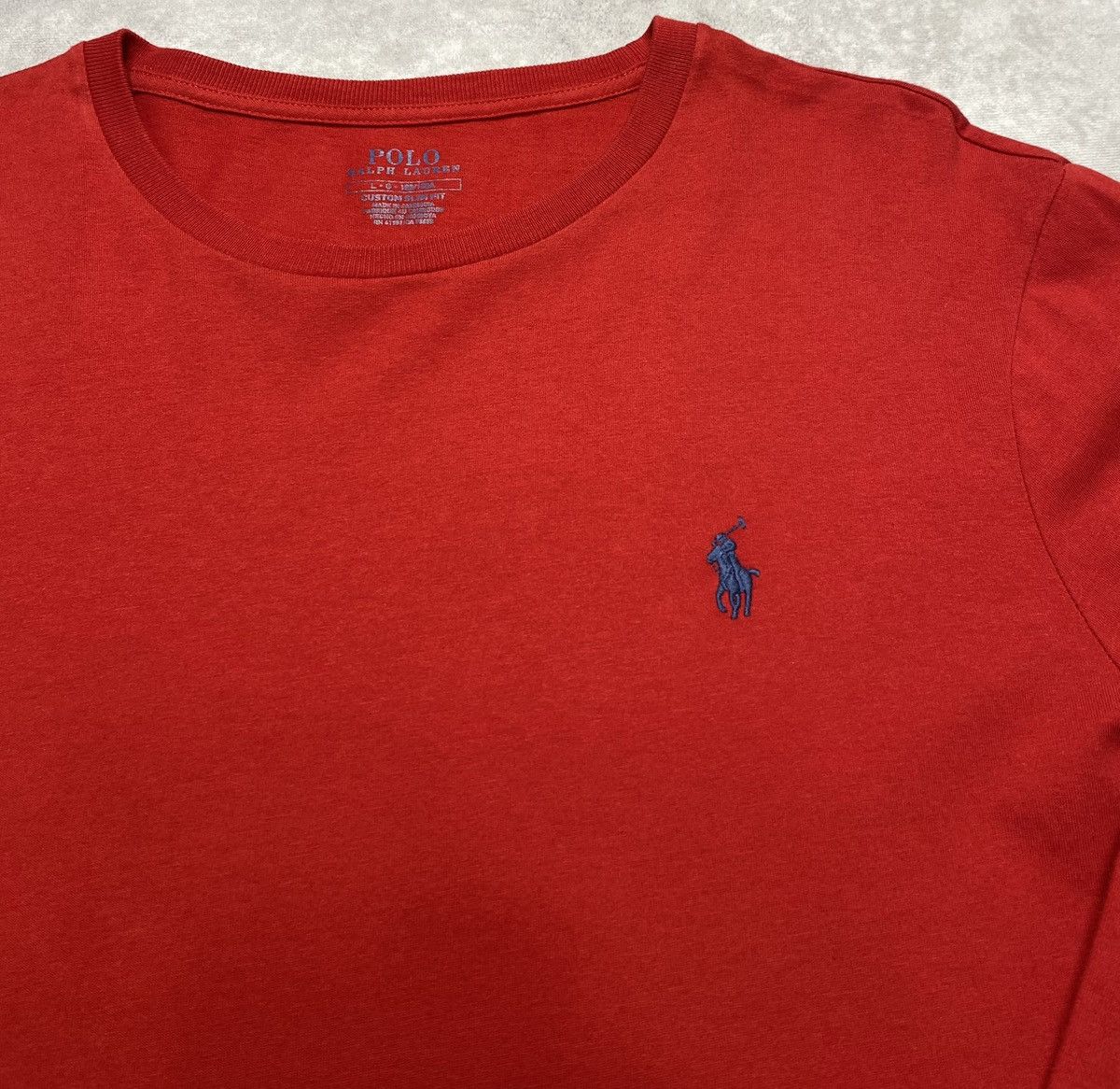 Polo Ralph Lauren Polo Ralph Lauren Red Classic Fit Long Sleeve T-Shirt Size US L / EU 52-54 / 3 - 2 Thumbnail