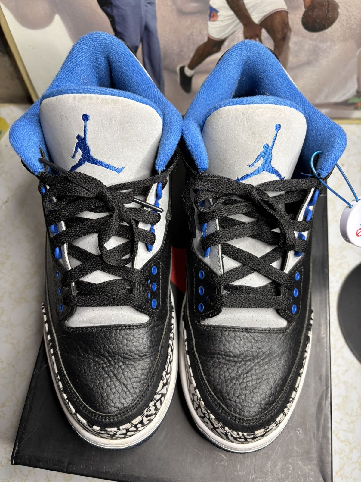 Jordan Brand Jordan Retro 3 ‘sport blue’ Size US 9.5 / EU 42-43 - 2 Thumbnail