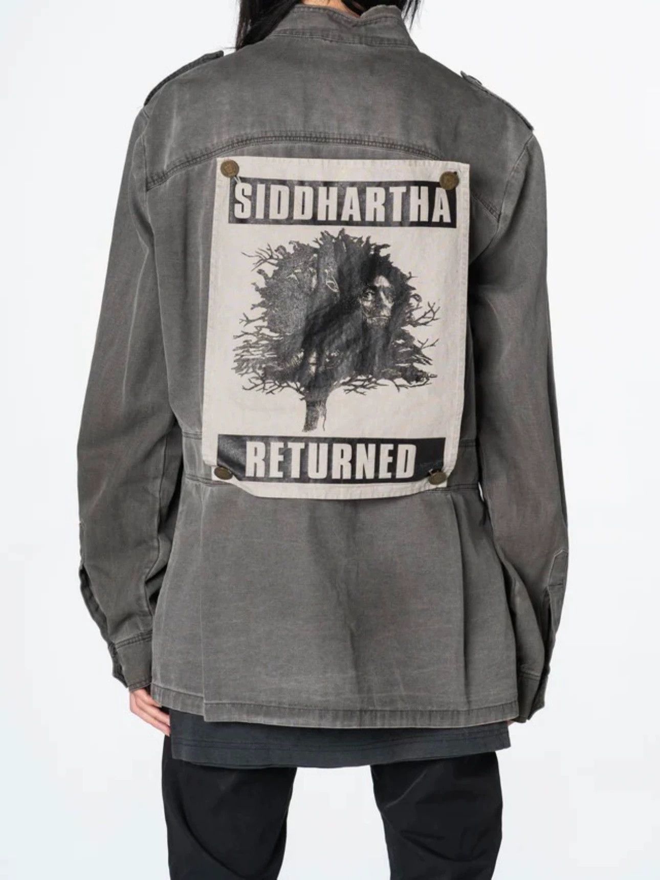 Raf Simons Raf Simons Face jacket behind the gray religious period-250 Size US M / EU 48-50 / 2 - 4 Thumbnail