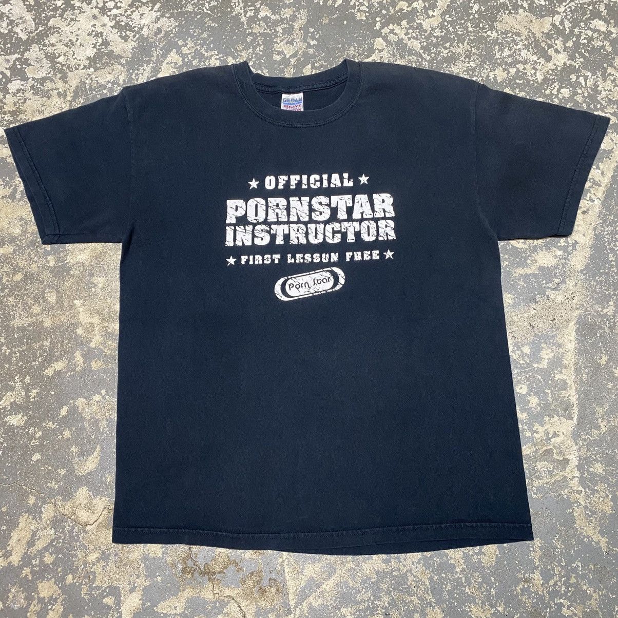 Japanese Brand × Vintage Vintage Official Porn Star Instructor First Lesson Free Shir Size US L / EU 52-54 / 3 - 1 Thumbnail