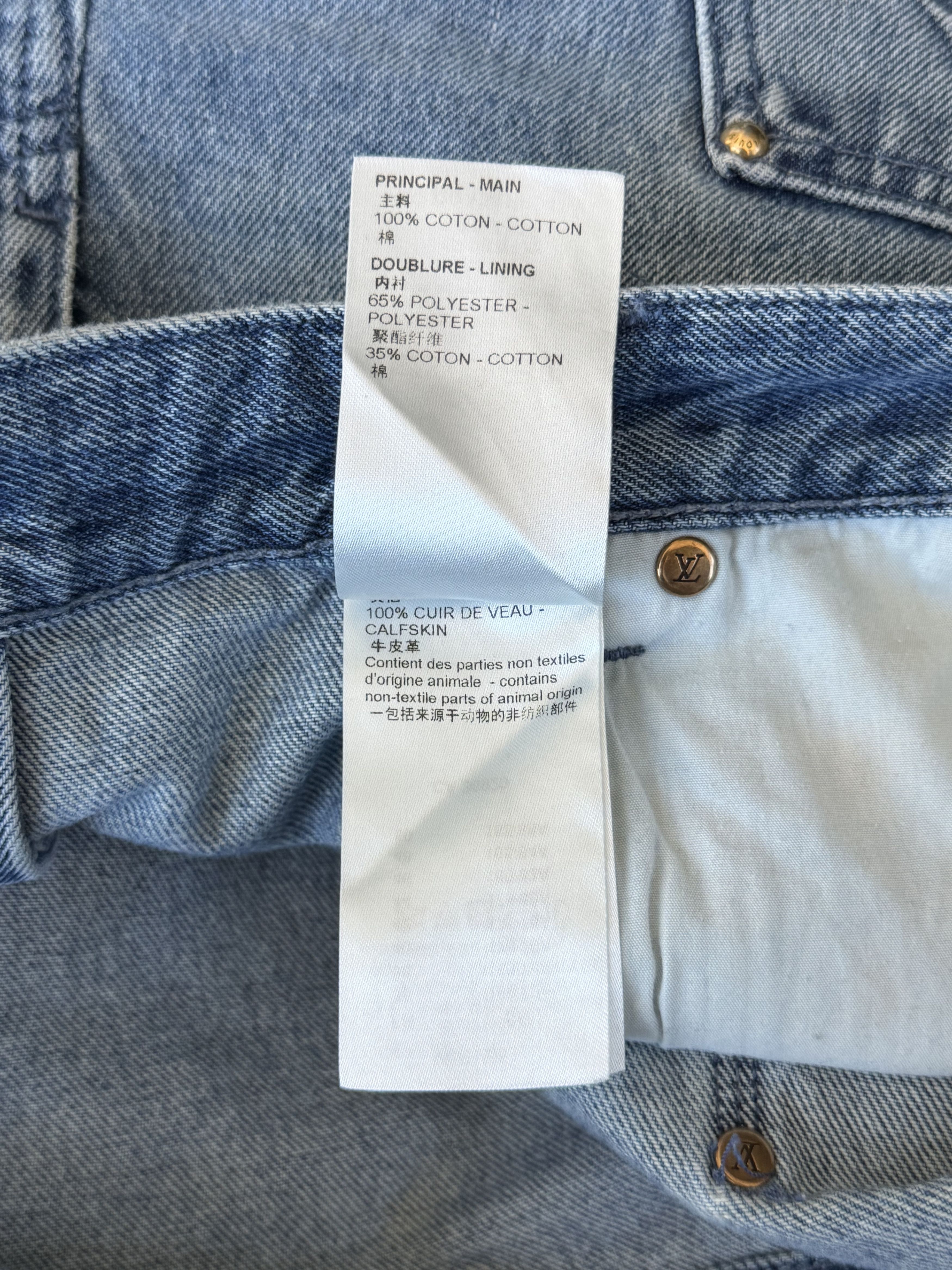 Louis Vuitton Louis Vuitton Blue Monogram Carpenter Denim Shorts Size US 34 / EU 50 - 5 Thumbnail