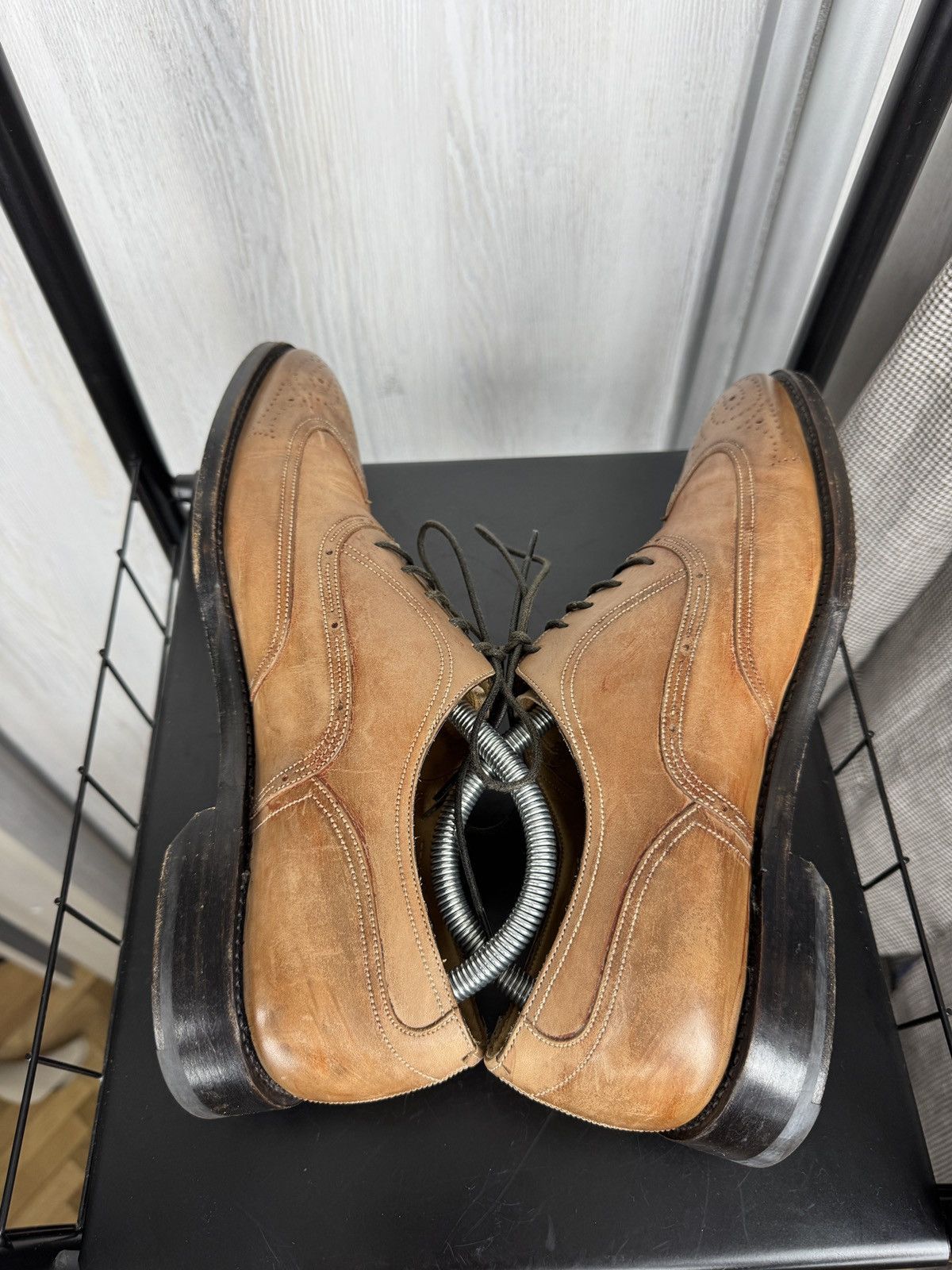 Bally Bally Brown Beige formsl oxford derby leather shoes us 8.5 Size US 8.5 / EU 41-42 - 11 Thumbnail
