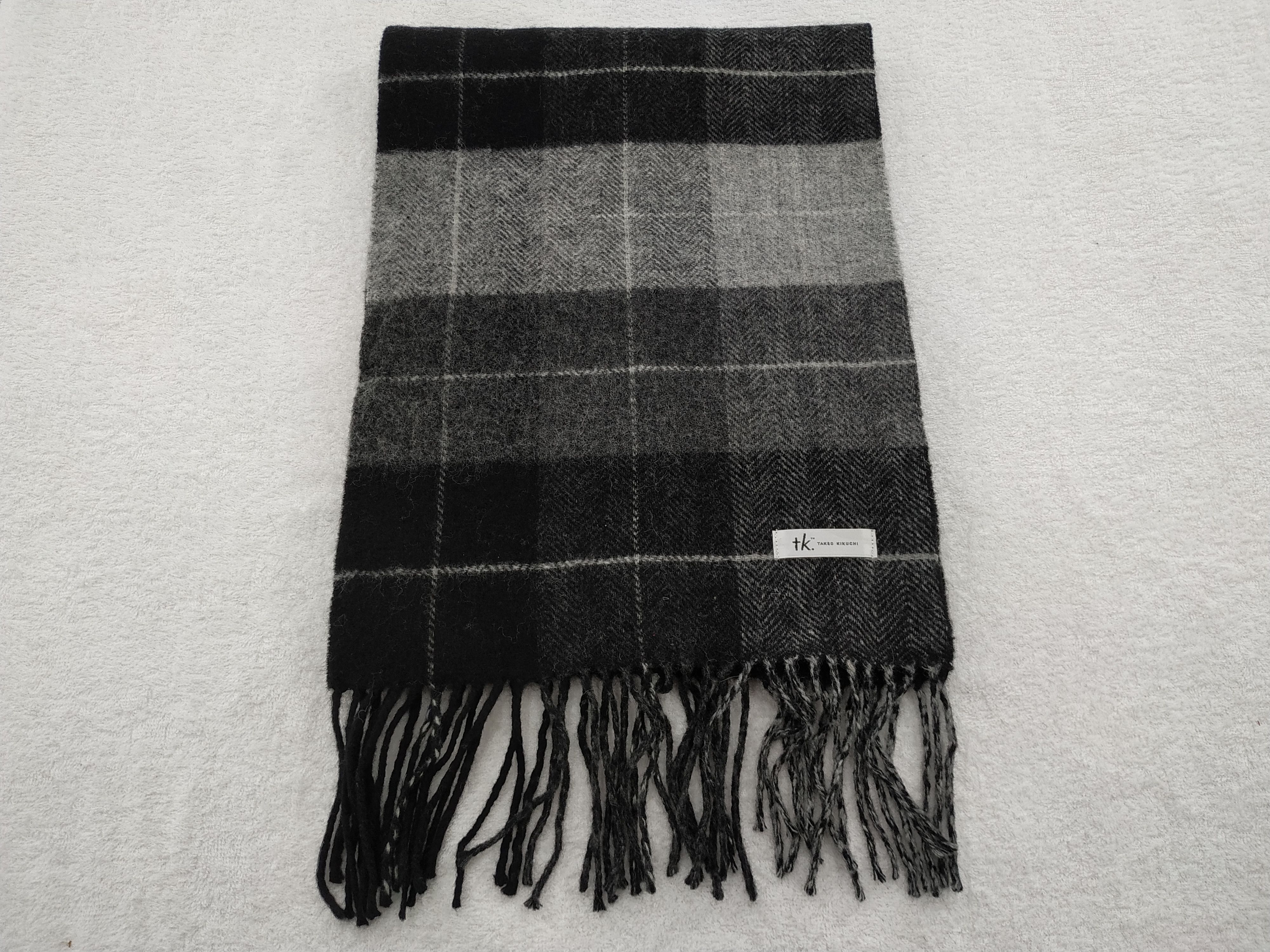 Takeo Kikuchi Vintage Takeo Kikuchi Wool Scarf/Muffler/Neckwear MF090 Size ONE SIZE - 1 Thumbnail