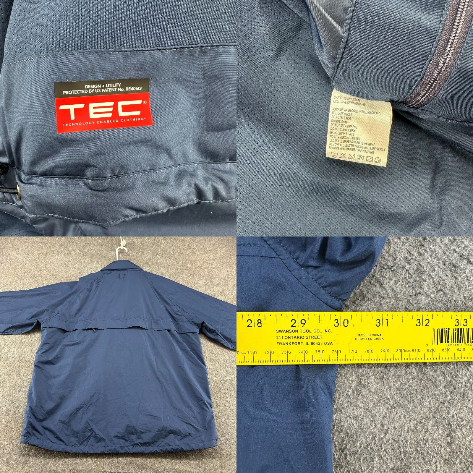 Vintage VINTAGE SCOTTeVEST Jacket Men 3XL Windbreaker Full Zip Hooded Lined Polyester Blue 90s Size US XXL / EU 58 / 5 - 8 Thumbnail
