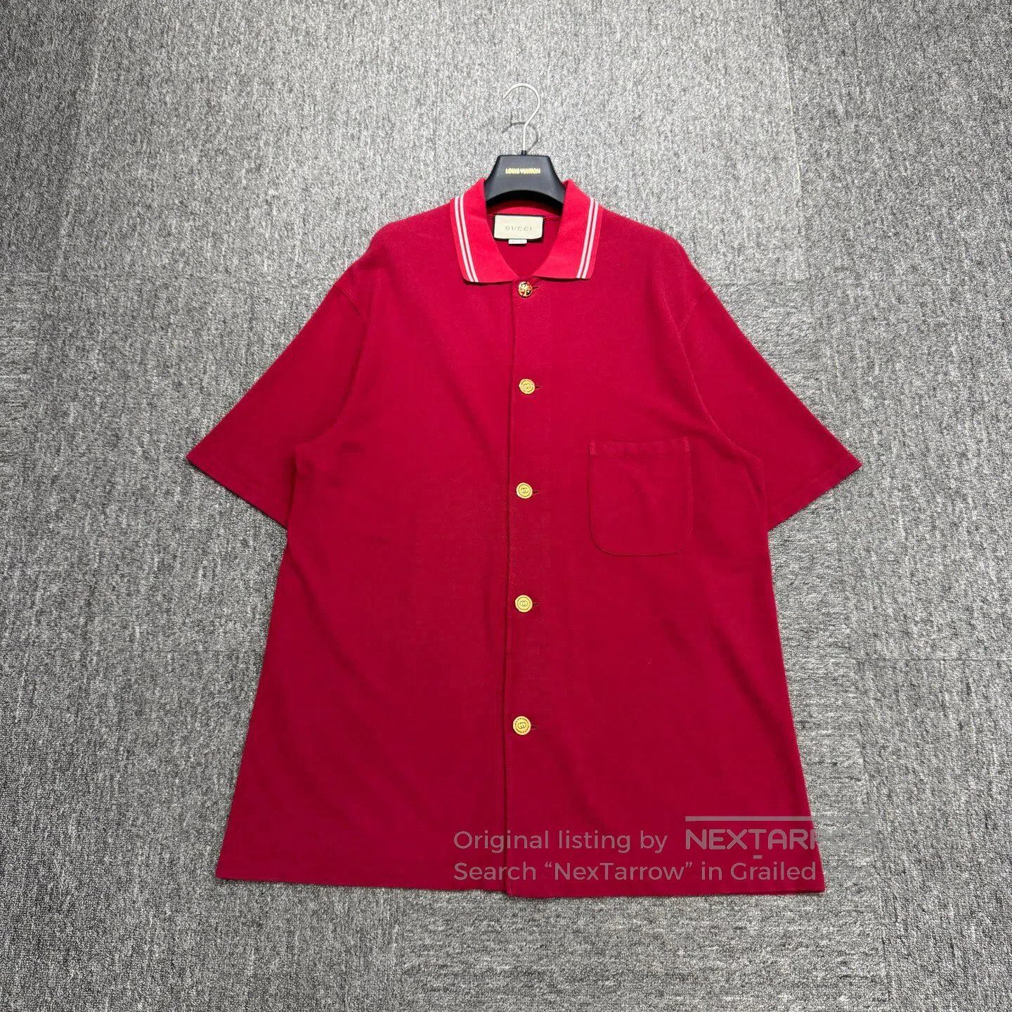 Gucci Guicci Long polo shirt with short sleeves| Size US M / EU 48-50 / 2 - 1 Thumbnail