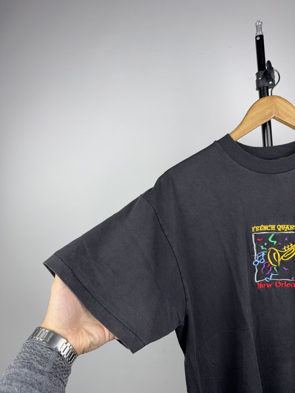 Vintage Vintage 90s French Quarter New Orleans Jazz Graphic T-Shirt Size US M / EU 48-50 / 2 - 6 Thumbnail