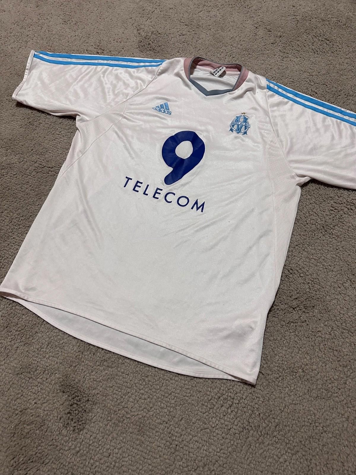 Adidas Olympique Marseille football shirt 2003 Soccer Adidas Jersey Size US L / EU 52-54 / 3 - 2 Thumbnail