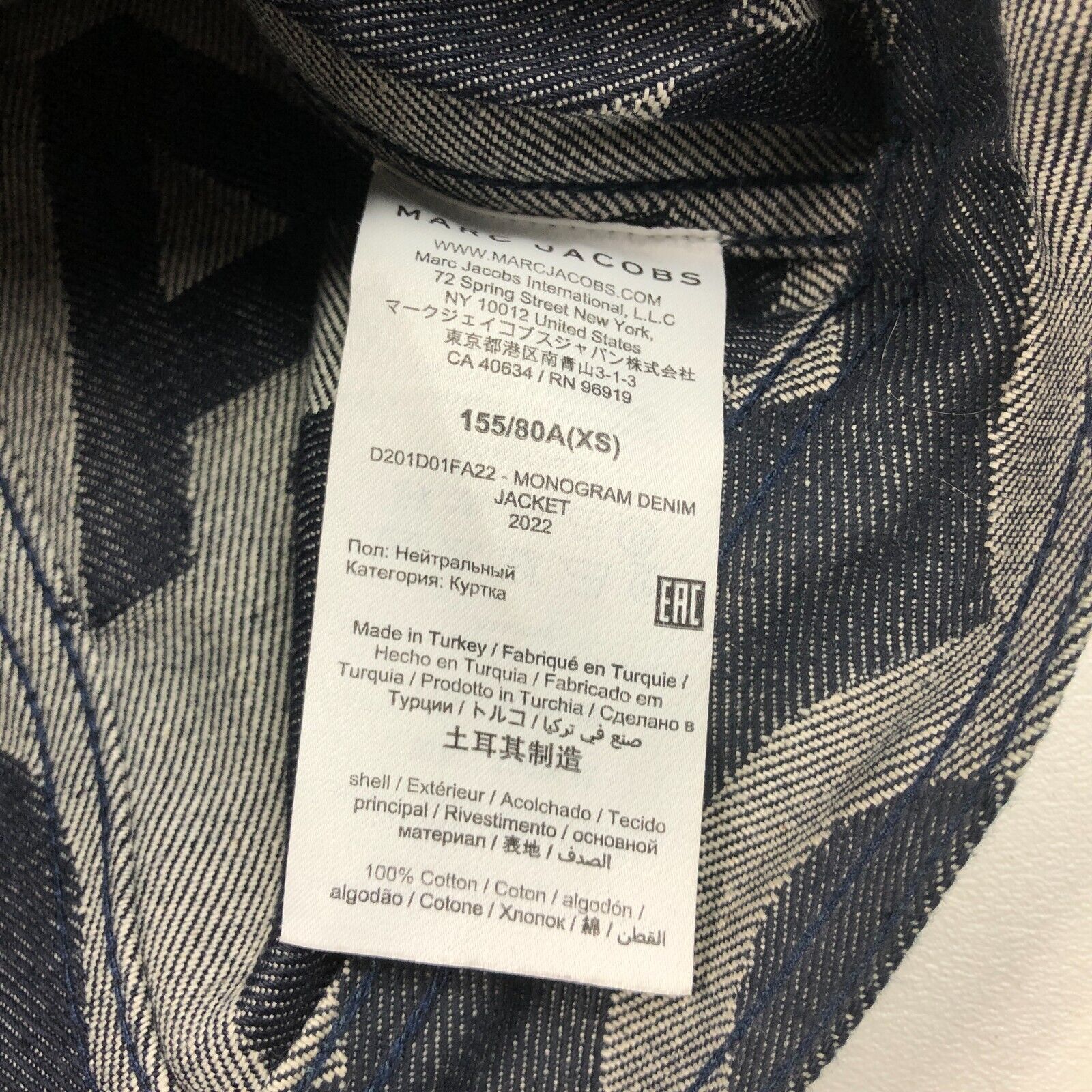 Marc Jacobs Marc Jacobs Denim Jacket Size XS Dark Blue Designer B7 Size XS / US 0-2 / IT 36-38 - 4 Thumbnail